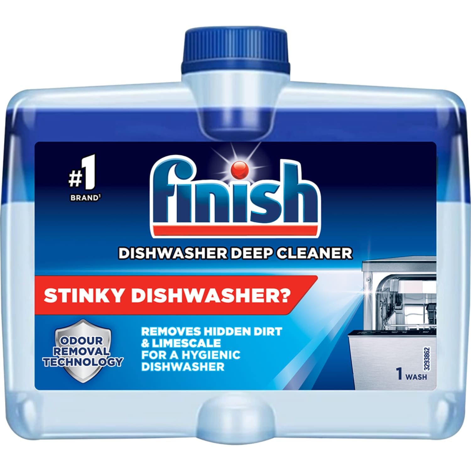 Finish Dishwasher Cleaner - Deep Clean & Odor Neutralizer | 250ml Liquid 1