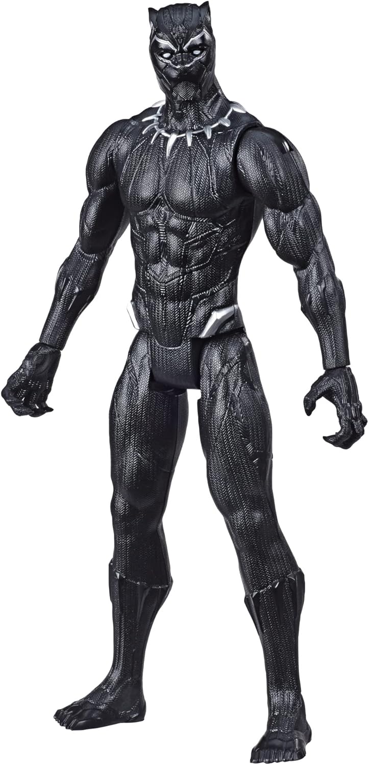 Marvel Avengers Titan Hero Series Black Panther 12" Action Figure - Poseable Super Hero Toy for Kids 4+