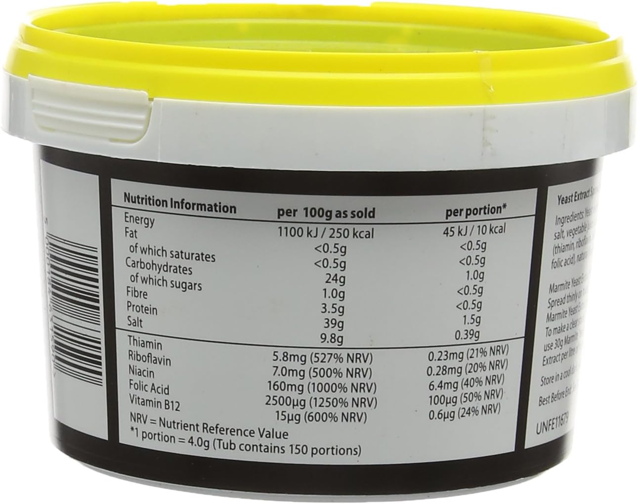 Marmite Yeast Extract Vegan Spread, 600g Tub - Fortified with B Vitamins 4