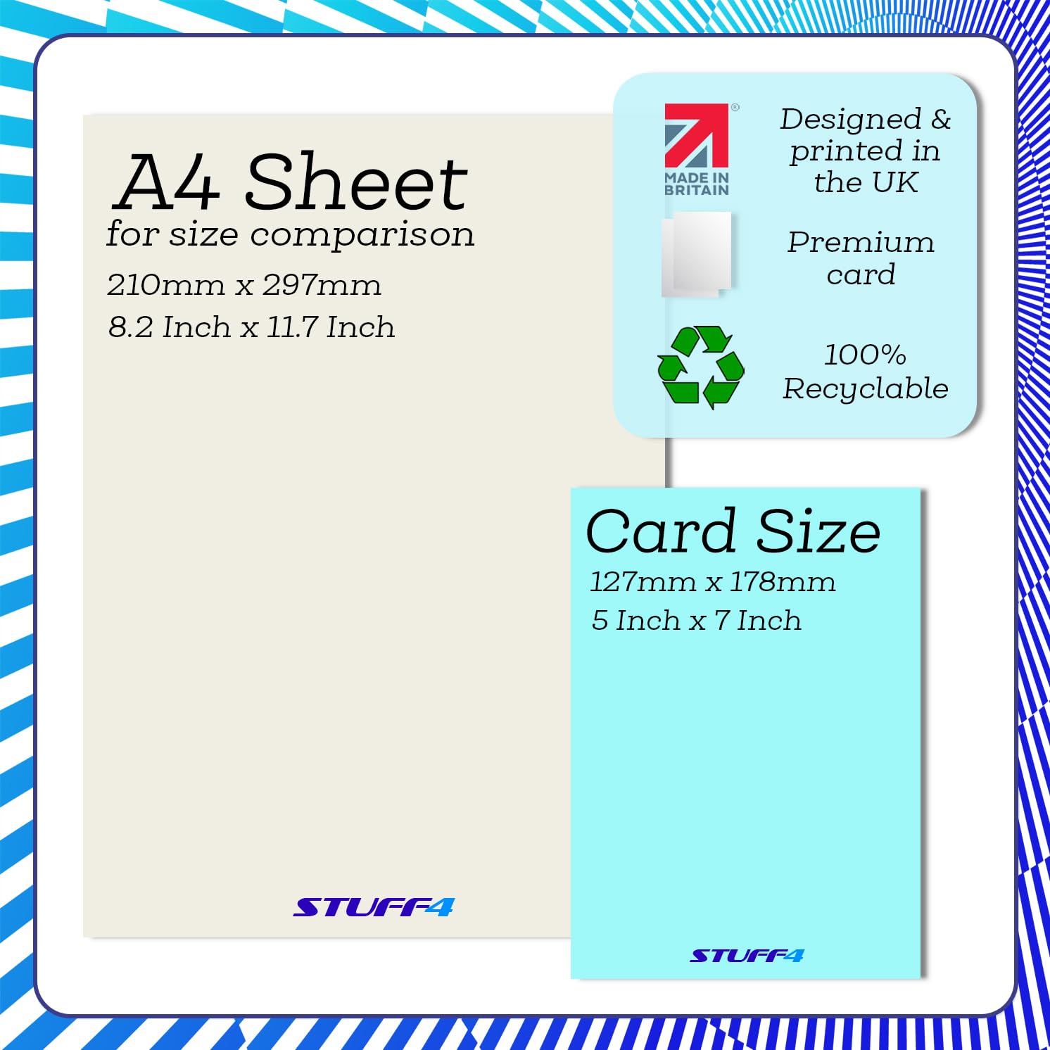 Stuff4 50th Anniversary Greeting Card | Married in 1976 Newspaper Design | 5x7 Inch 6