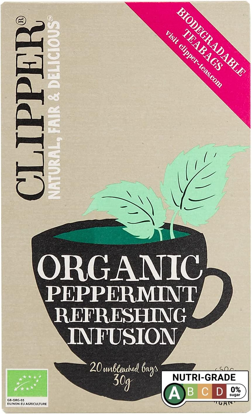 Clipper Peppermint Tea 20 Bags - Organic Herbal Tea