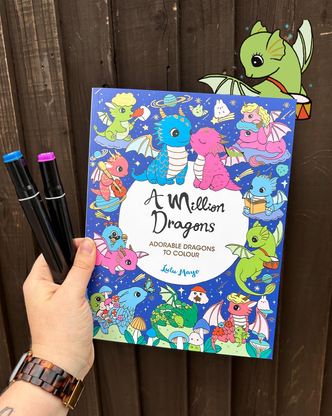 Michael O'Mara Books A Million Dragons Colouring Book | Paperback | 64 Pages