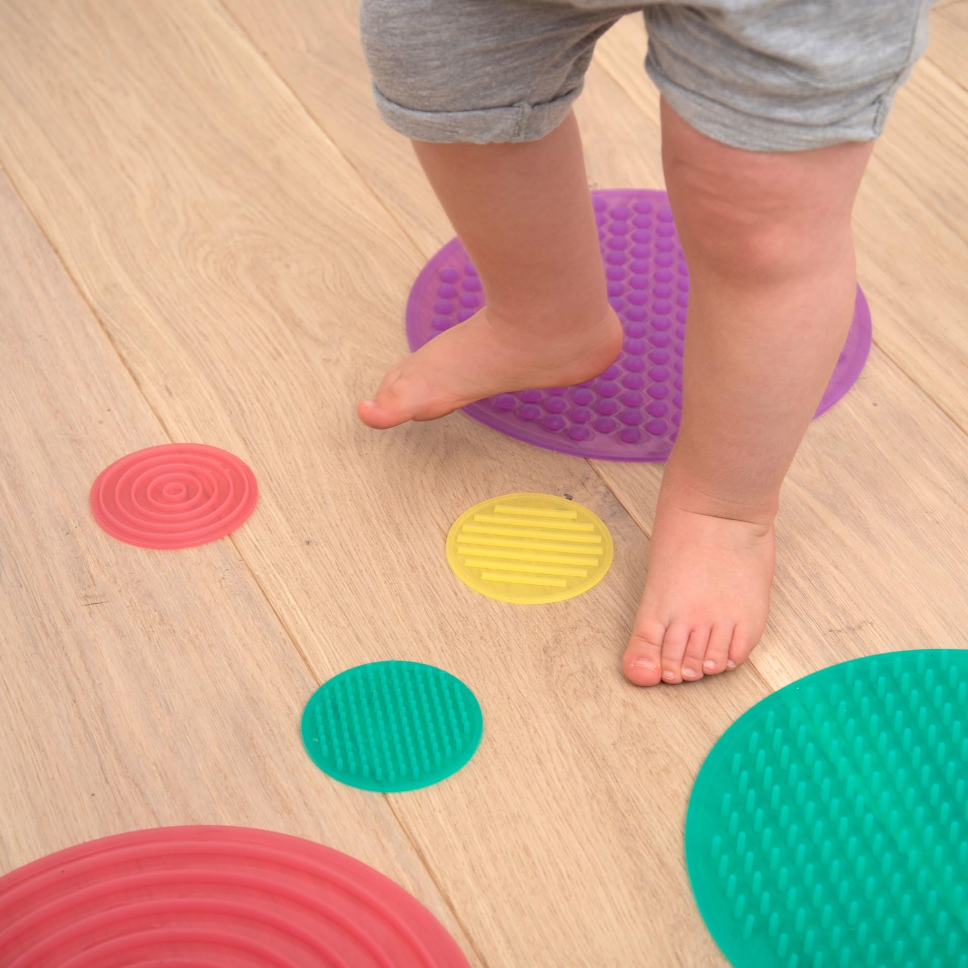 TickiT SiliShapes Sensory Circle Set - 10 Textured Silicone Circles for Tactile Play & Exploration 13