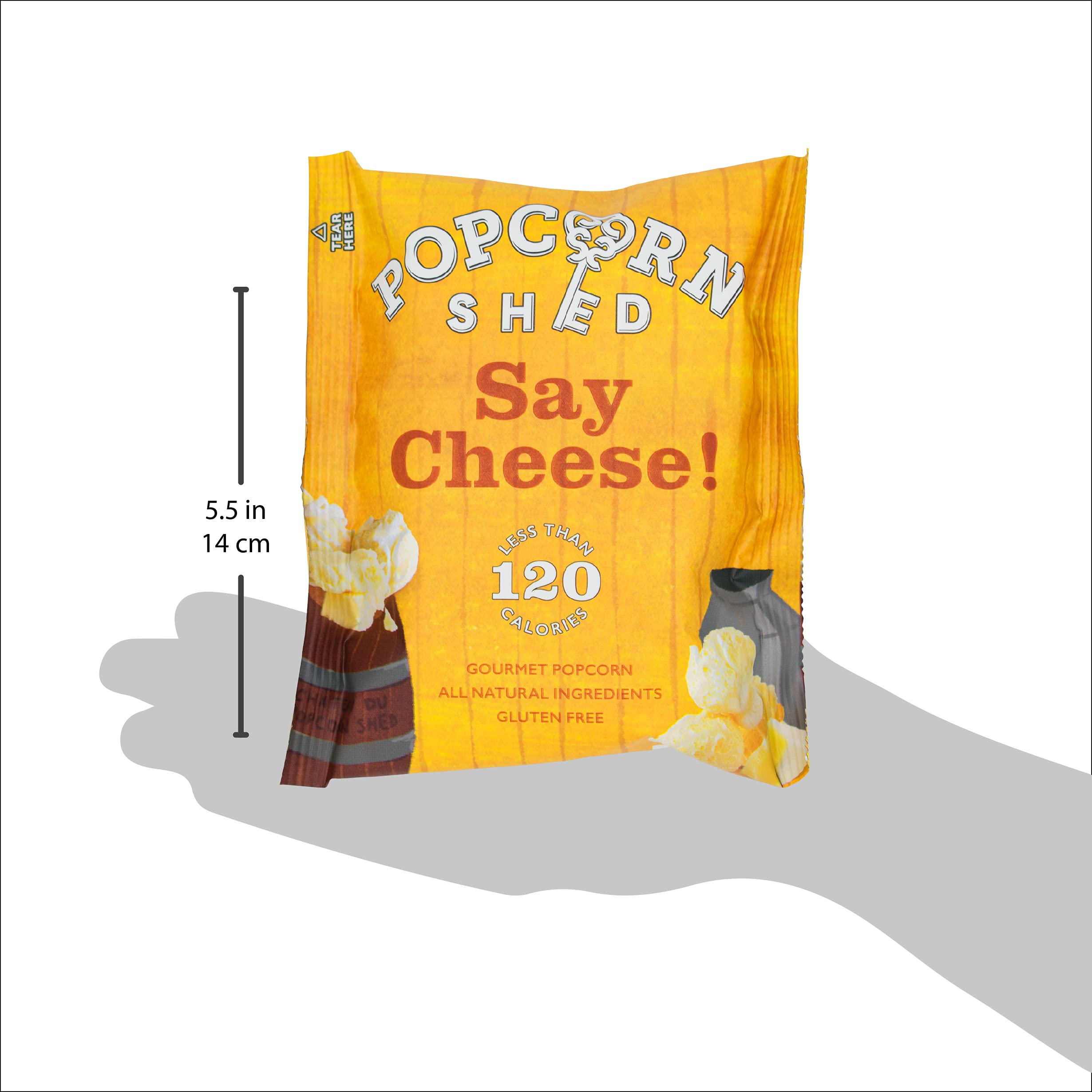 Popcorn Shed Say Cheese Gourmet Popcorn Snack Pack - Cheddar Cheese Flavour 5