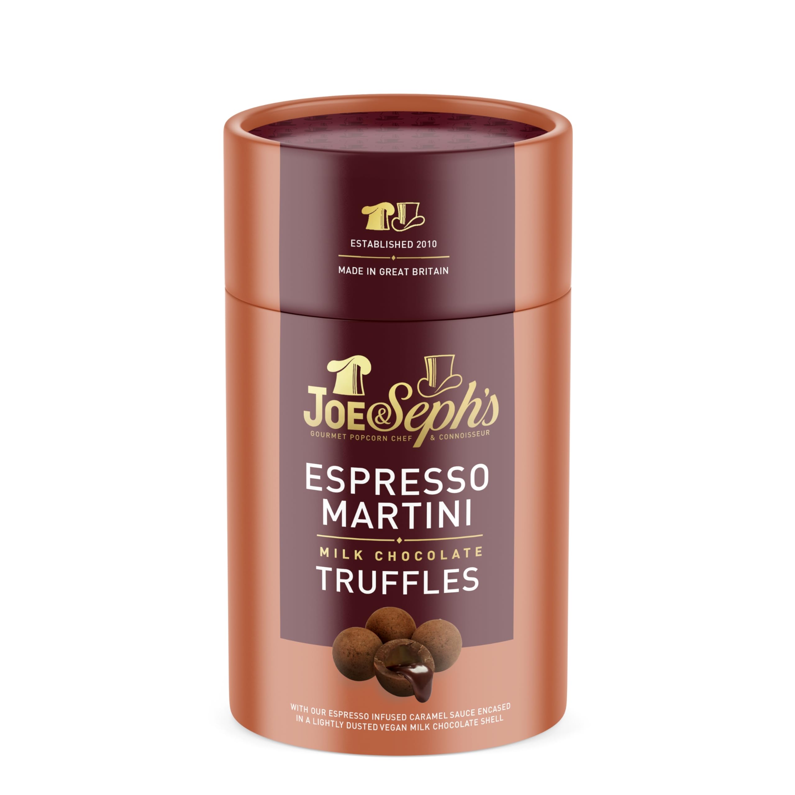 Joe & Seph's Espresso Martini Milk Chocolate Truffles Gift Box - Handmade in UK | 100g 1