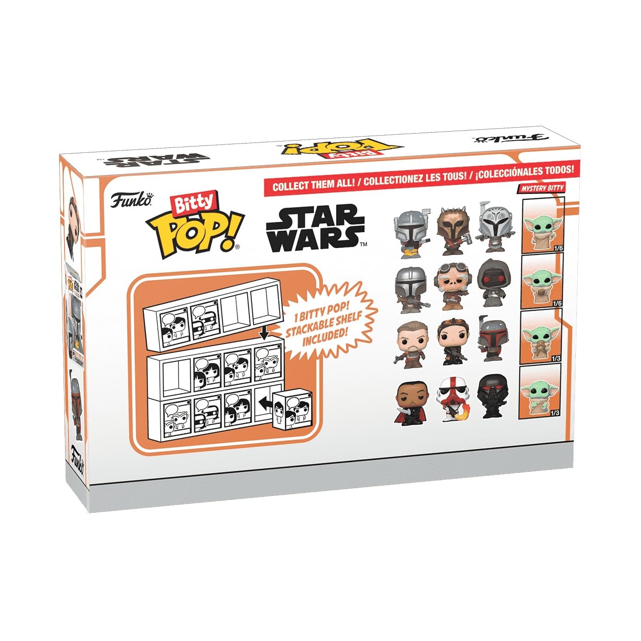 Funko Bitty POP! The Mandalorian - The Mandalorian, Kuiil, Offworld Jawa & Mystery Grogu Vinyl Figures (75452) 5