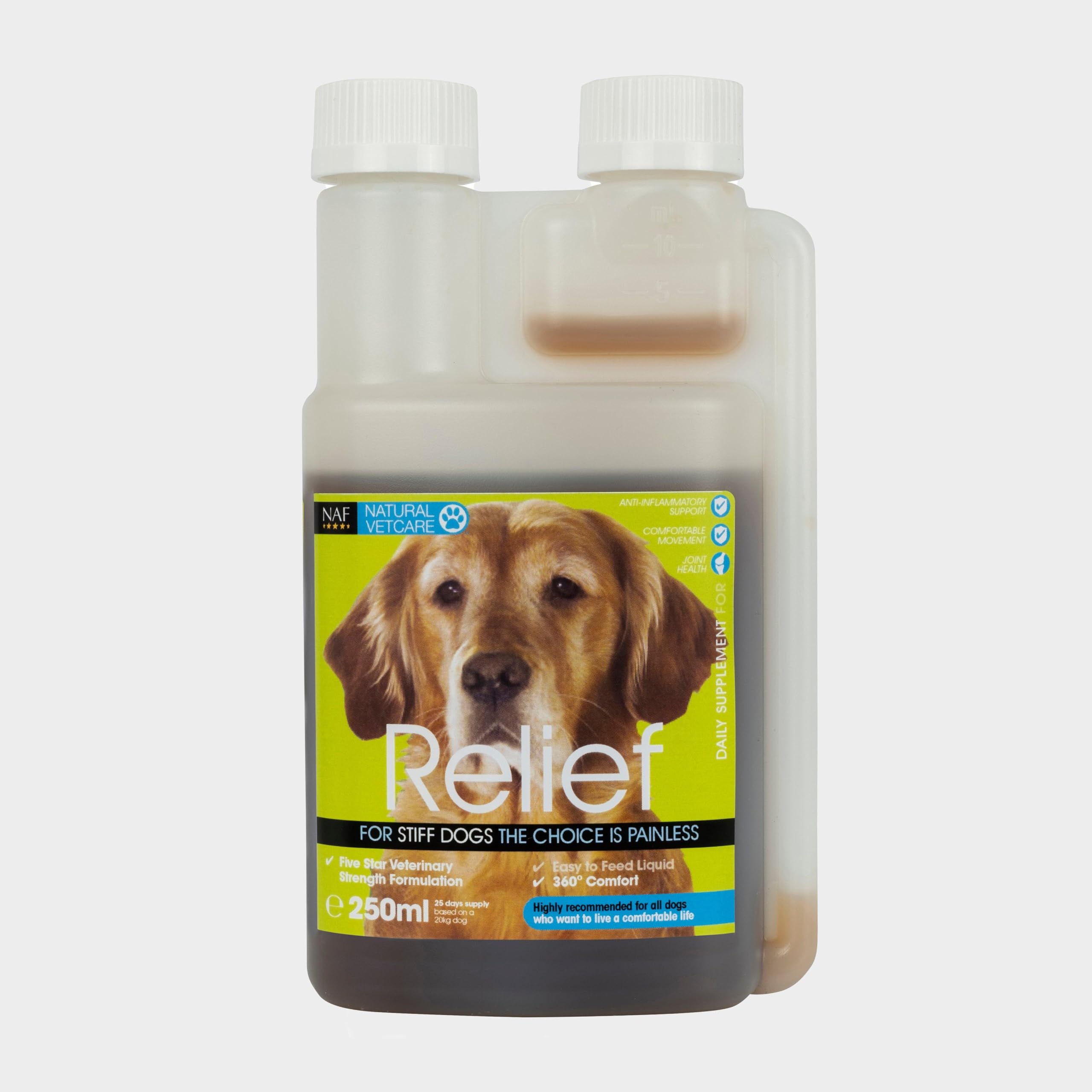 NAF Natural VetCare Veterinary Strength Joint Relief Comfort Dog Supplement | 250ml Liquid
