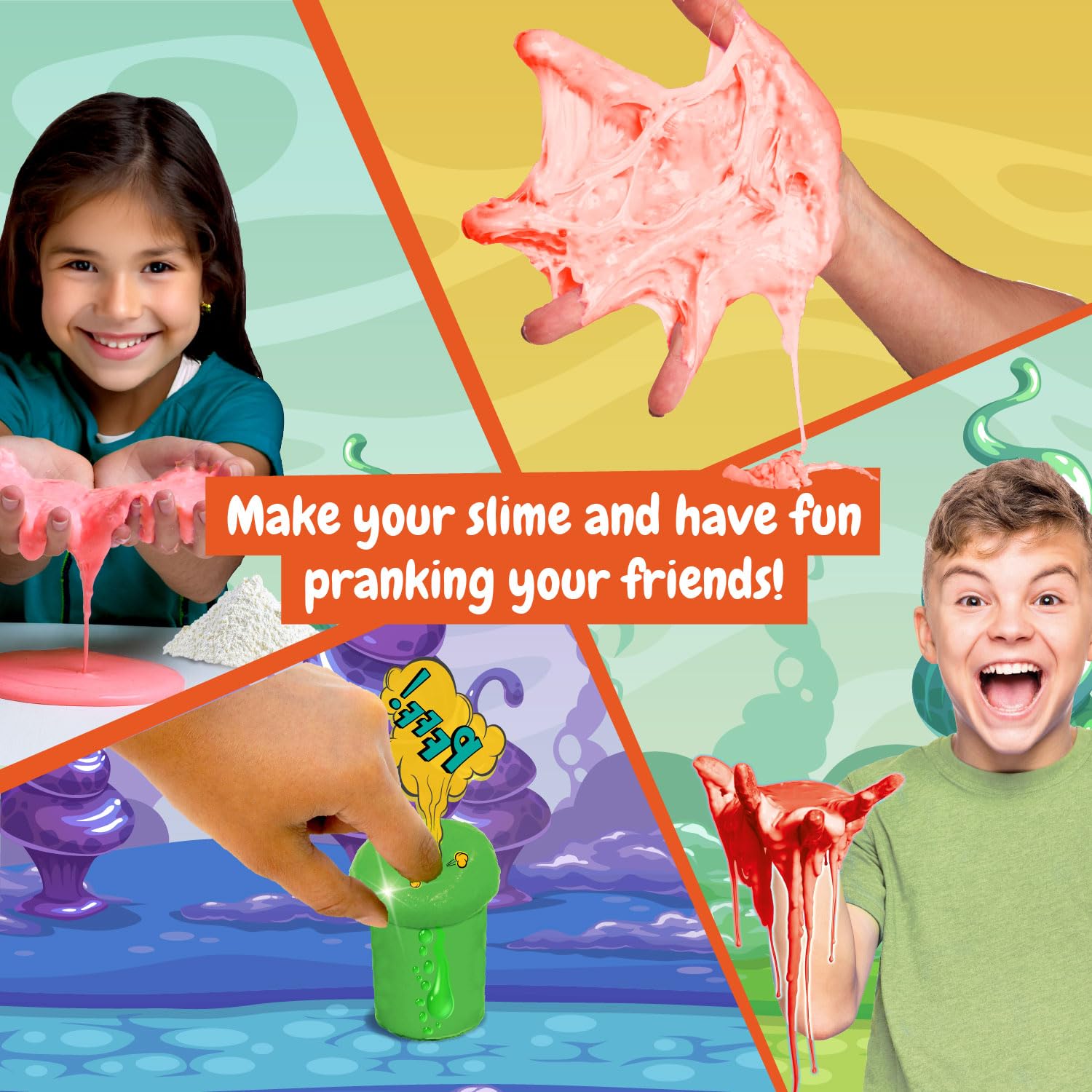 Science4you Slime Kit for Kids Age 8+ - 2 Experiments, Butter & Fluffy Slime Making 6