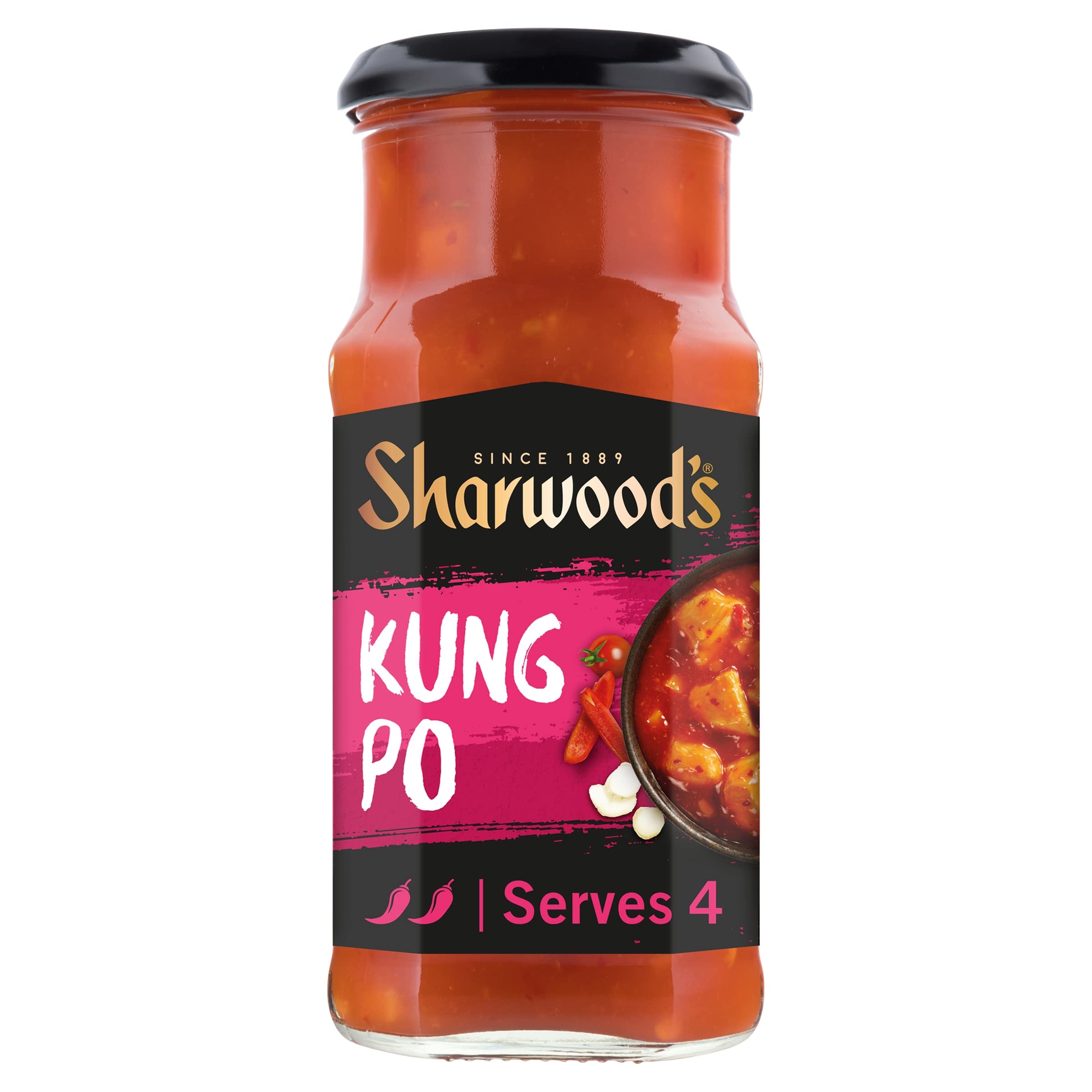 Sharwood's Kung Po Sauce – Sweet & Sticky Chinese Stir-Fry Sauce with Chilli Kick
