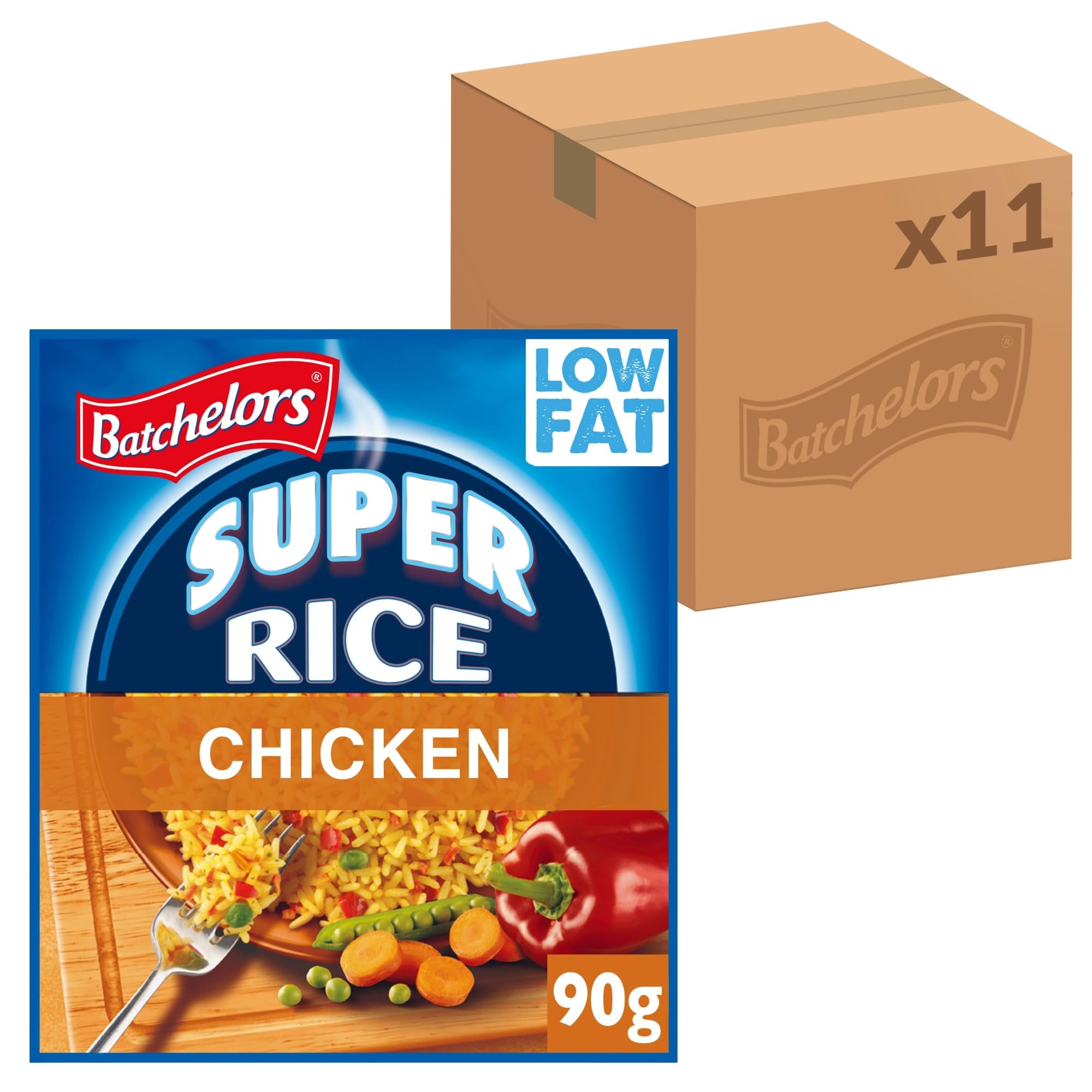 Batchelors Super Rice Chicken Flavour Ready Meal Packet - 90 g (Pack of 11) | No Preservatives