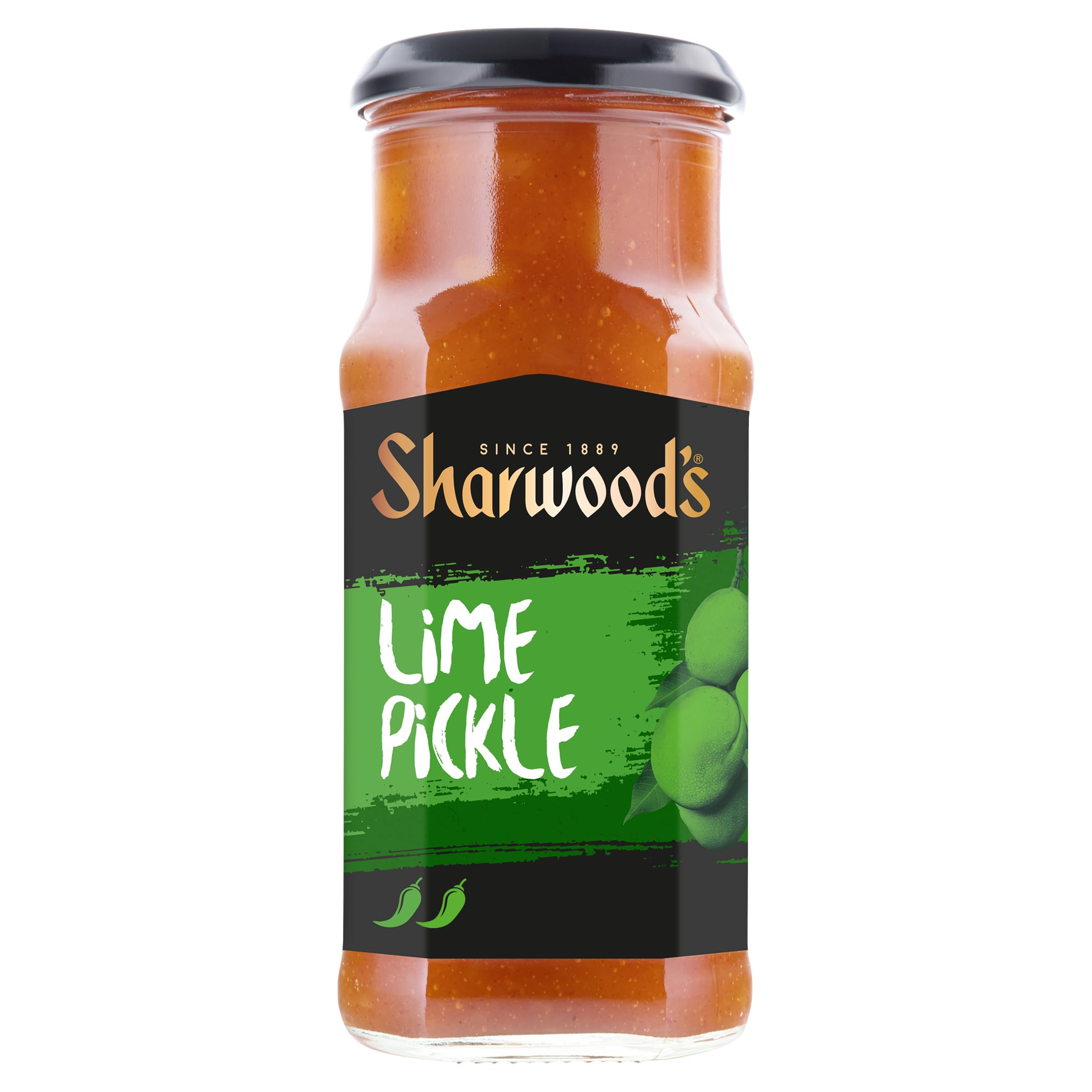 Sharwood's Indian Lime Pickle Sauce – Tangy Lime & Spices Condiment, 300g Jar