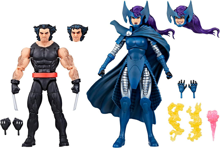 Hasbro Marvel Legends Series X-Men - Wolverine & Psylocke 2-Pack Action Figures (F9040)