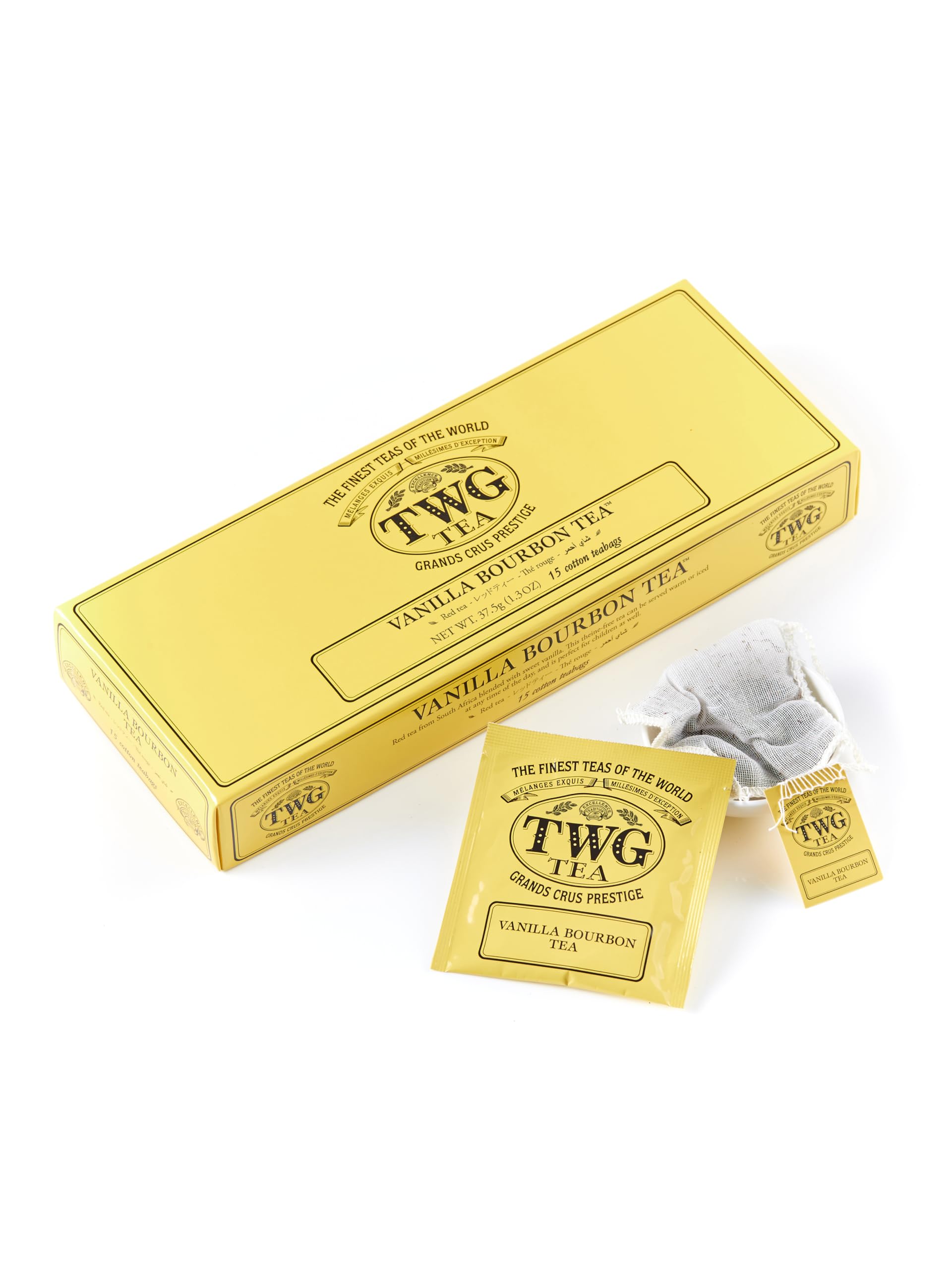 TWG Tea Vanilla Bourbon Tea - Rooibos Herbal Tea | Caffeine-Free | 15 Cotton Teabags 1