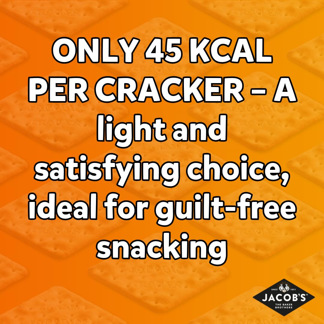 Jacob's Cornish Wafers Crackers, 150 g – Salty, Crispy, Low-Calorie Snack with Flaky Texture 6