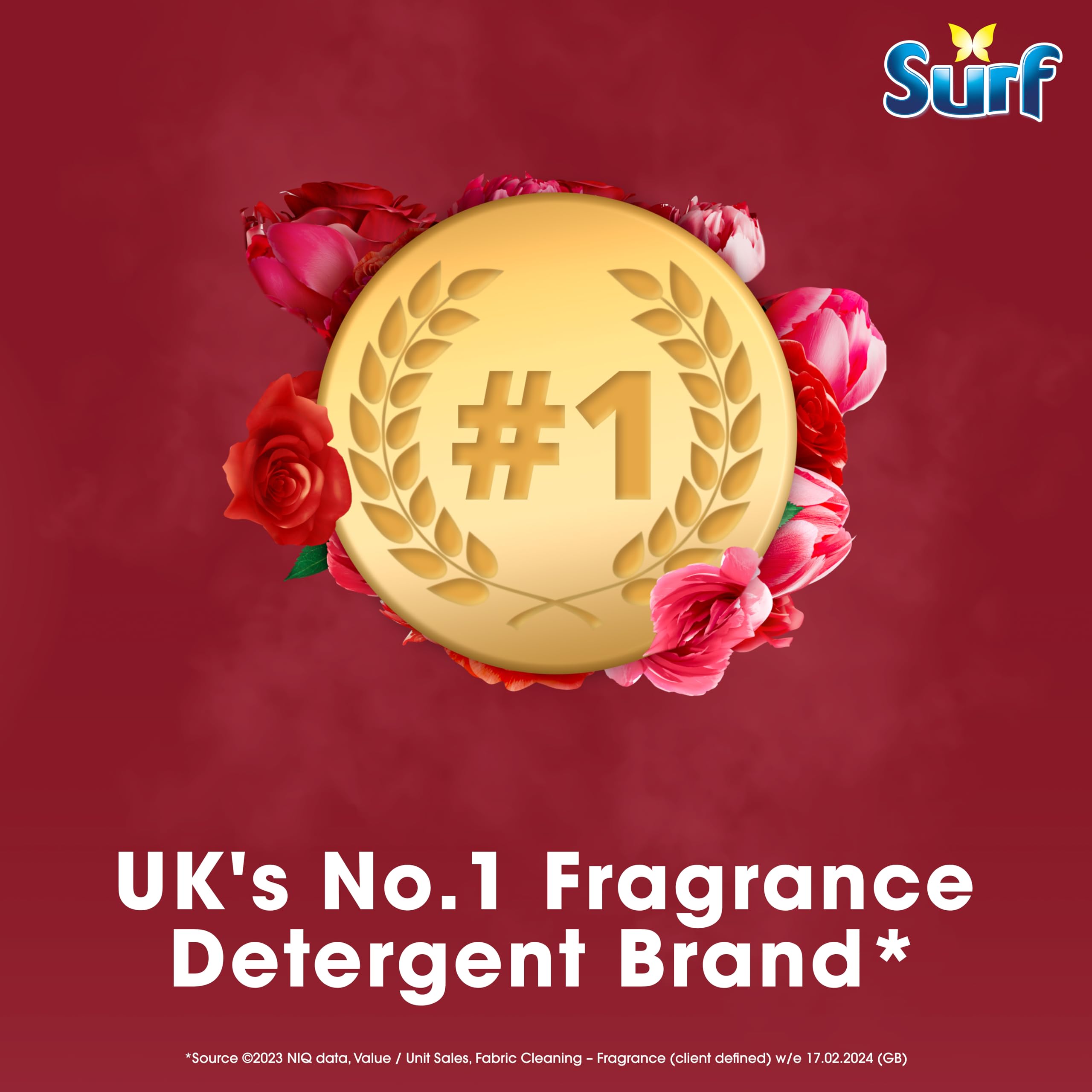 Surf Peony & Rose Laundry Washing Liquid Detergent (500ml)