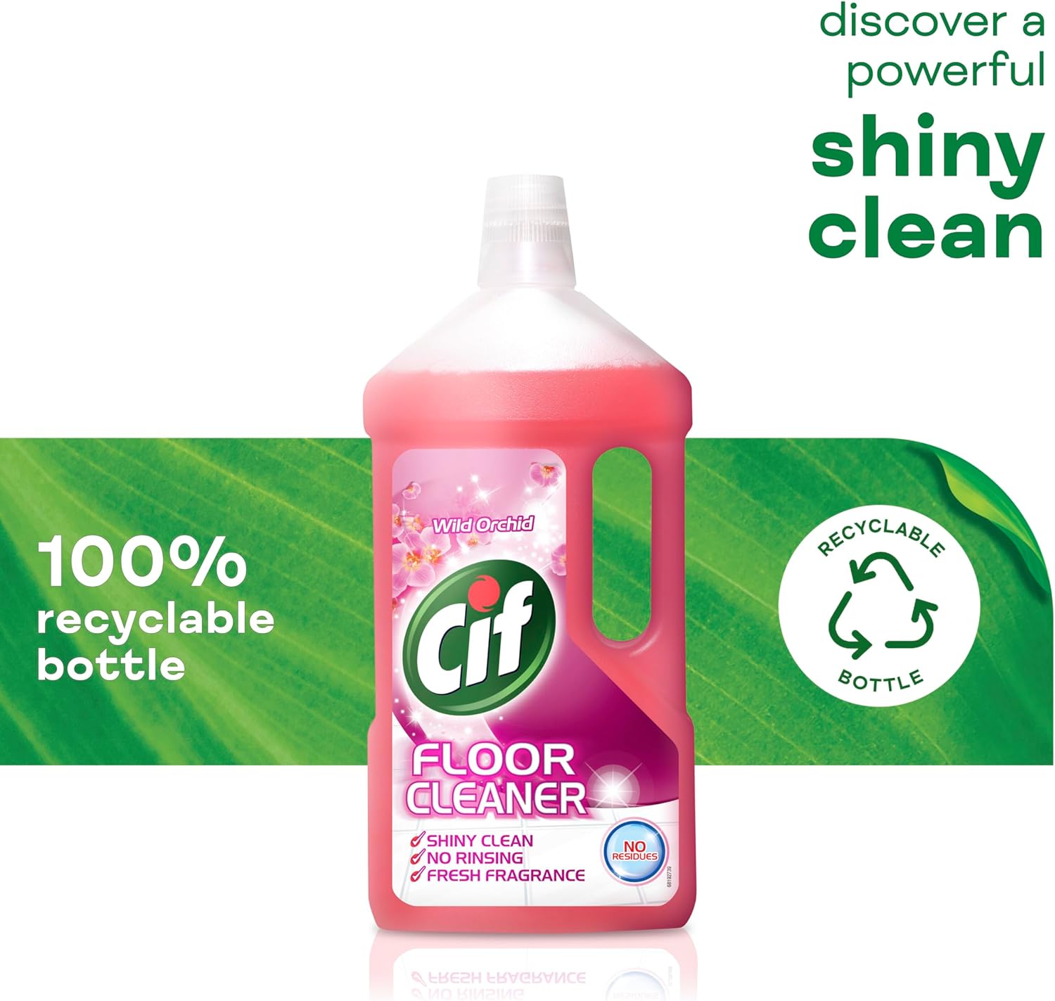 Cif Wild Orchid Floor Cleaner - Multi-Surface Residue-Free Cleaner for Linoleum, Vinyl & Ceramic Tile 6