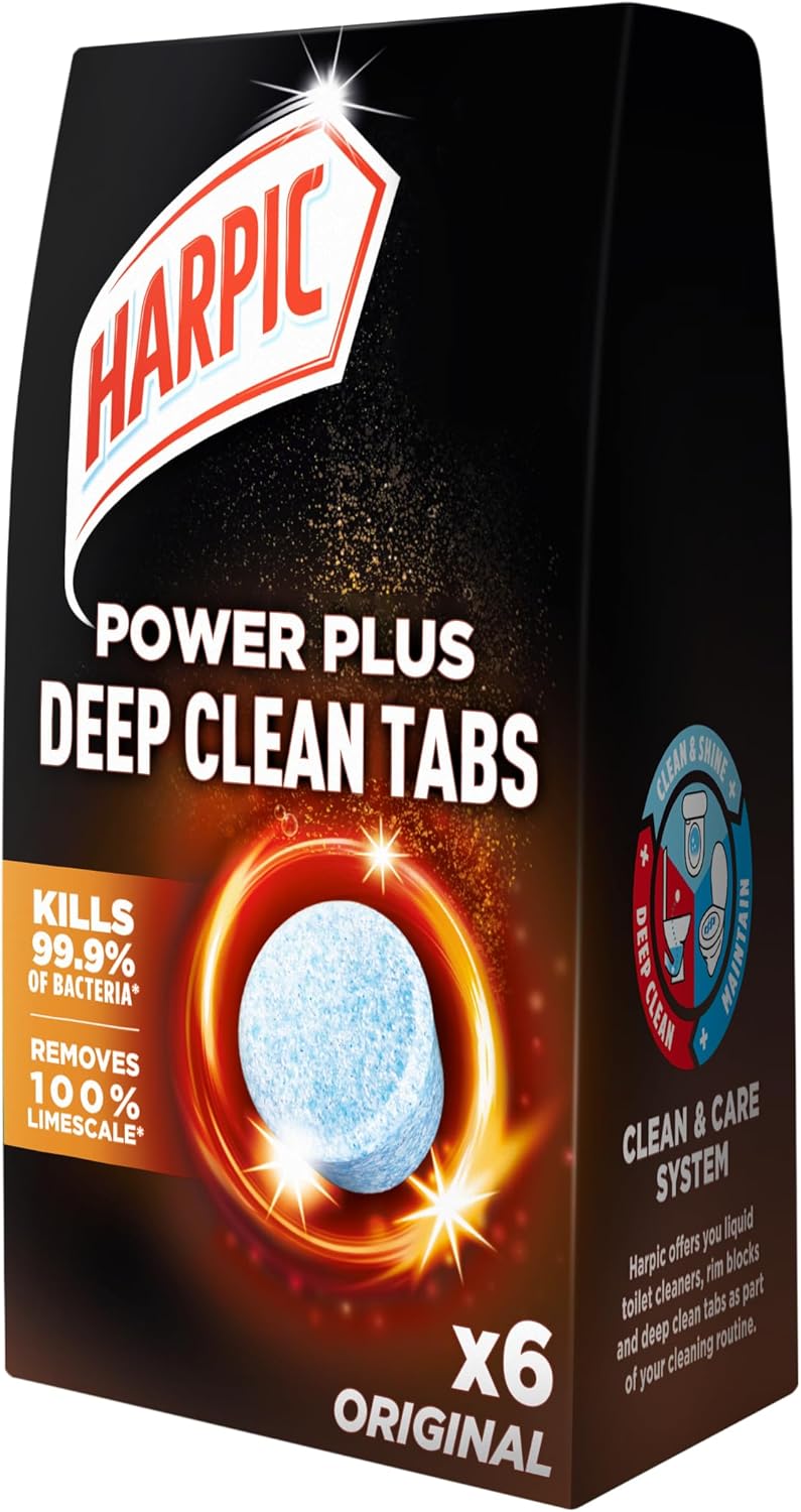 Harpic - Power Plus Deep Cleaning Toilet Tablets, Original Scent, 6 Tablets 5
