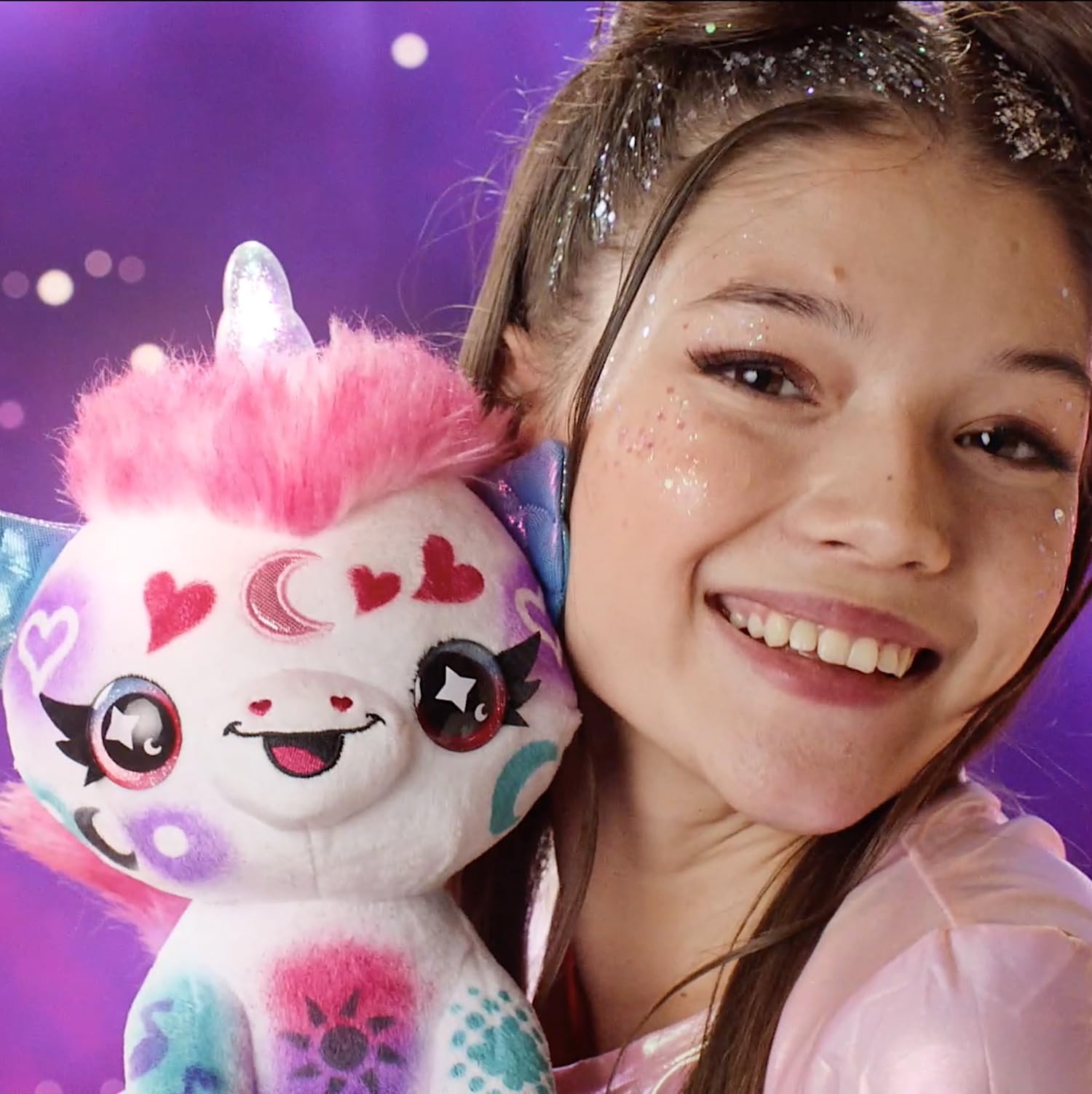 Airbrush Plush Light Up Cosmic Unicorn – Personalize & Decorate with Airbrush Tool 8
