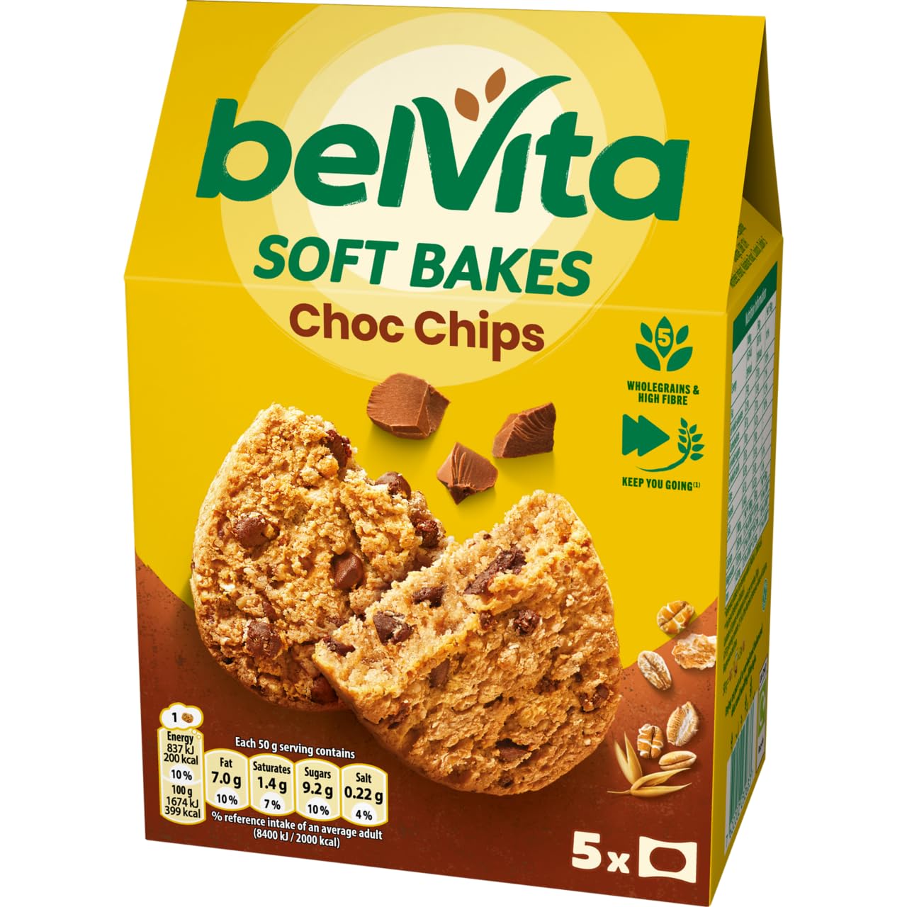 Belvita Chocolate Chip Soft Bakes Breakfast Biscuits - 250g
