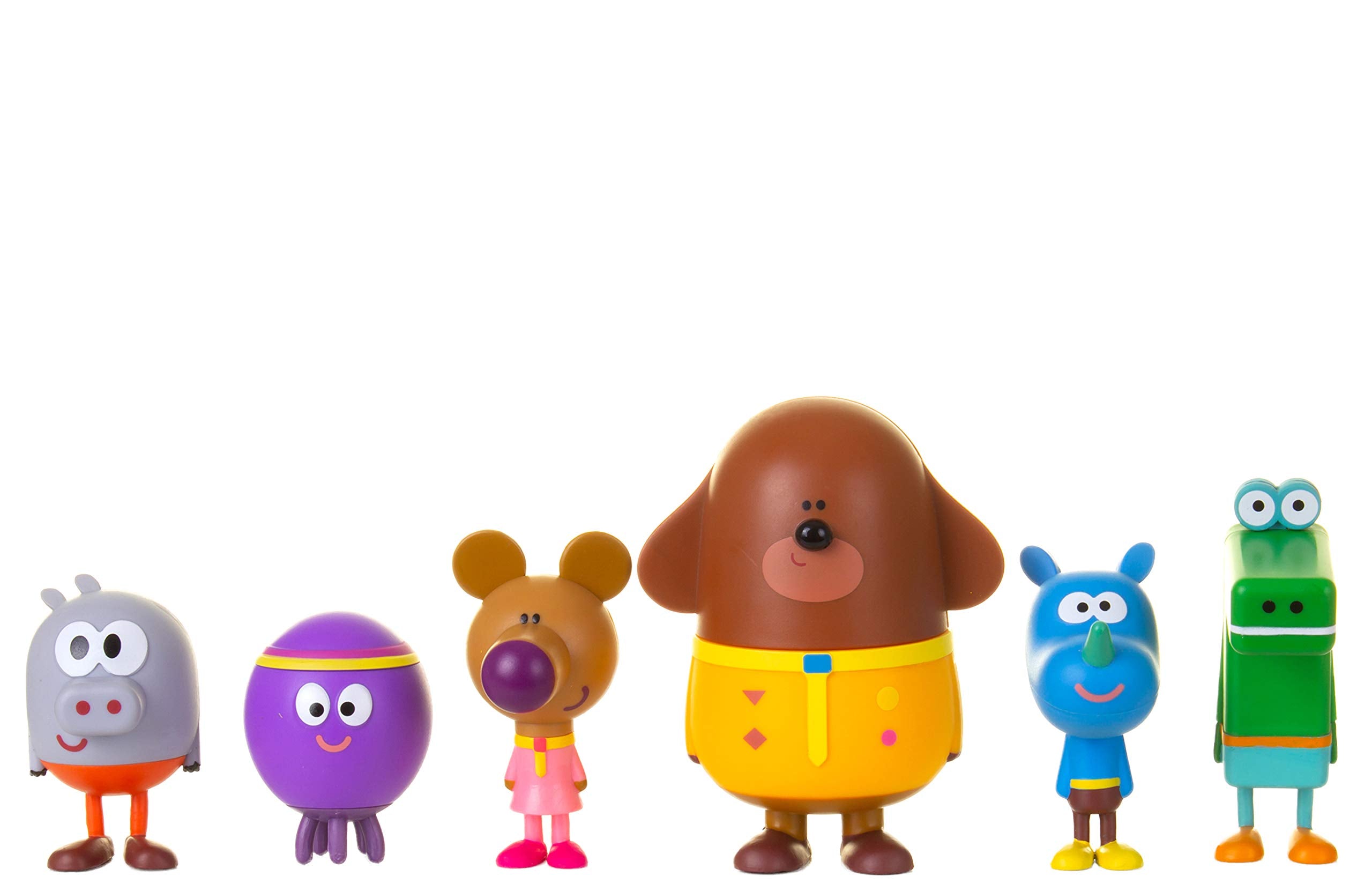 Hey Duggee 1870R Squirrel Figurine Playset - 6-Piece Plastic Figure Set for Kids 3+