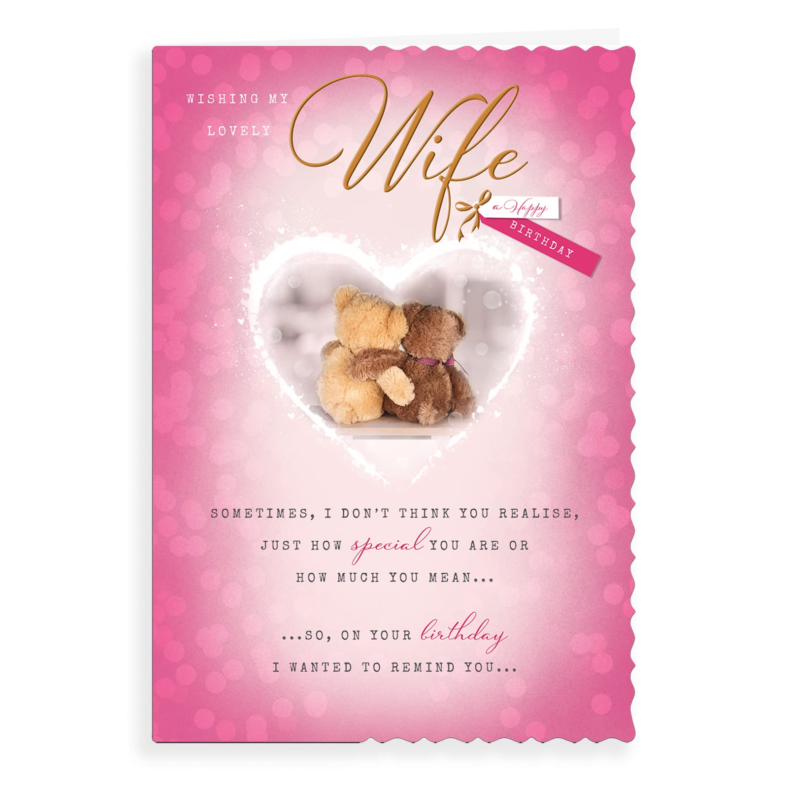 Avant Garde Studios Birthday Card for Wife | 9 x 6 Inches | Includes Envelope 1