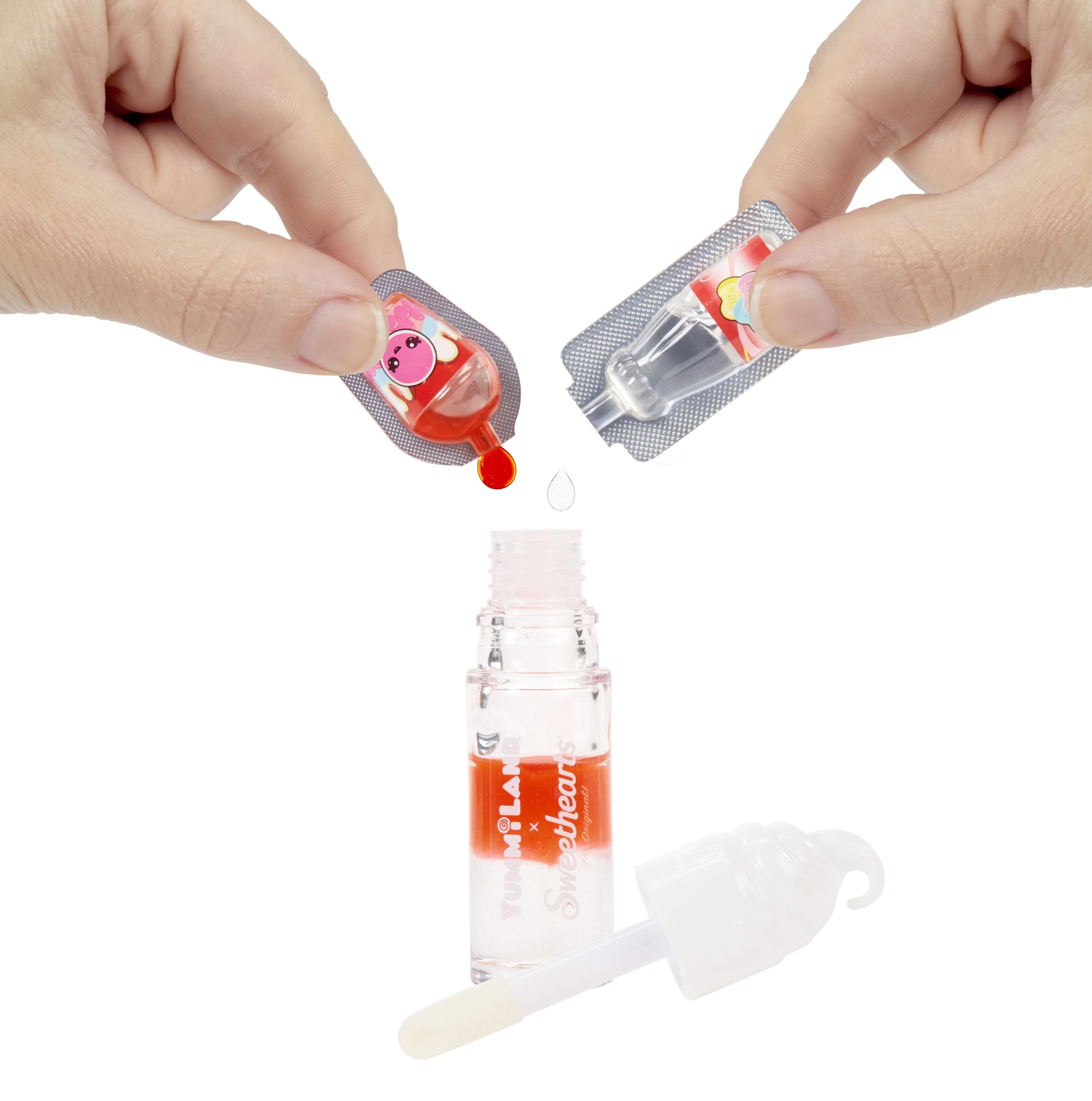 Yummiland x Sweethearts Lip Gloss Doll - Ruby Hearts with DIY Lip Gloss Kit - Ages 4+ 4