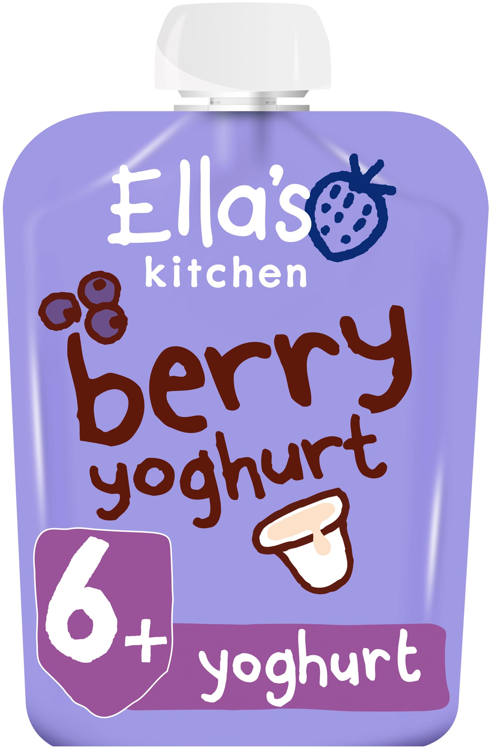 Ella's Kitchen - Organic Berry Greek Yoghurt Snack for Babies 90g