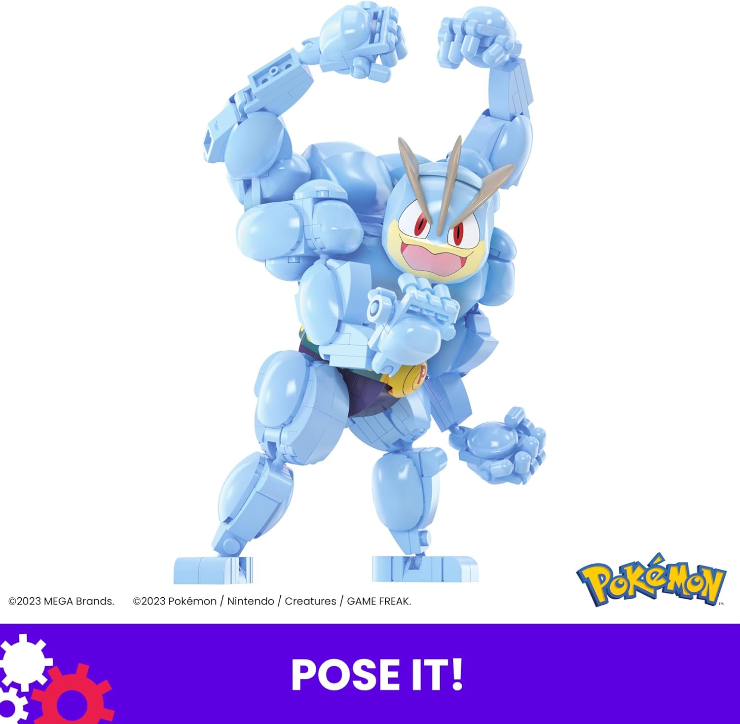 MEGA Pokémon Machamp Building Toy - 401-Piece Action Figure with Motion Brick, Ages 8+ 4