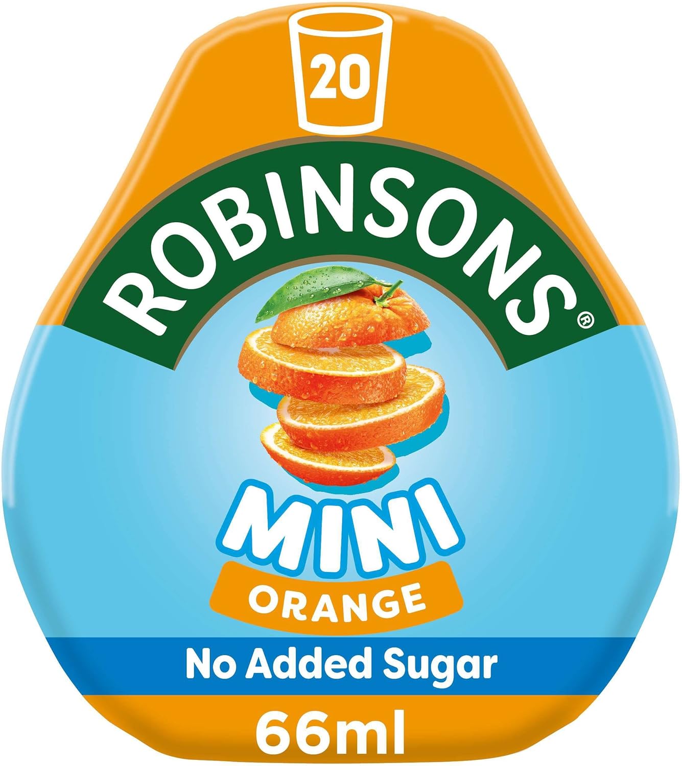 Robinsons Mini No Added Sugar Low Calorie Orange Flavour Concentrate - 6 Pack (66ml Each) 4