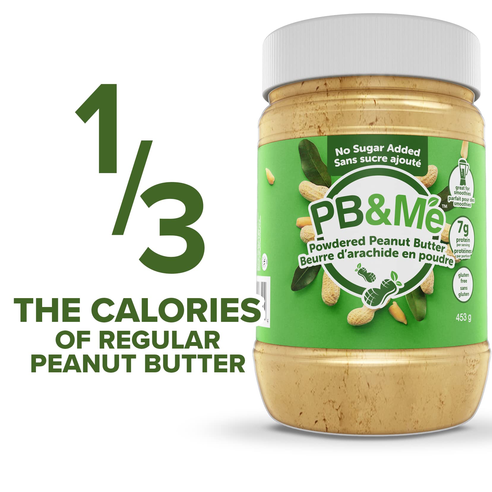 PB&Me Powdered Peanut Butter, No Sugar Added, Gluten-Free, 0.906 kg 2-Pack 6