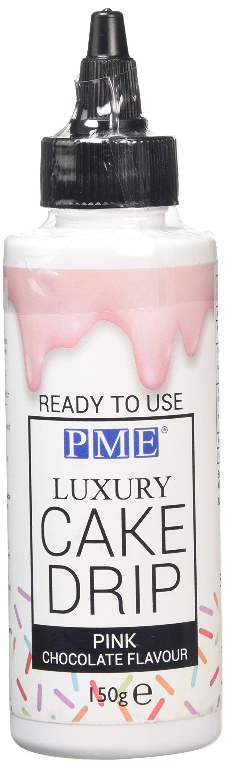PME Pink Chocolate Cake Drip - Ready to Use Luxury Topping | 150g