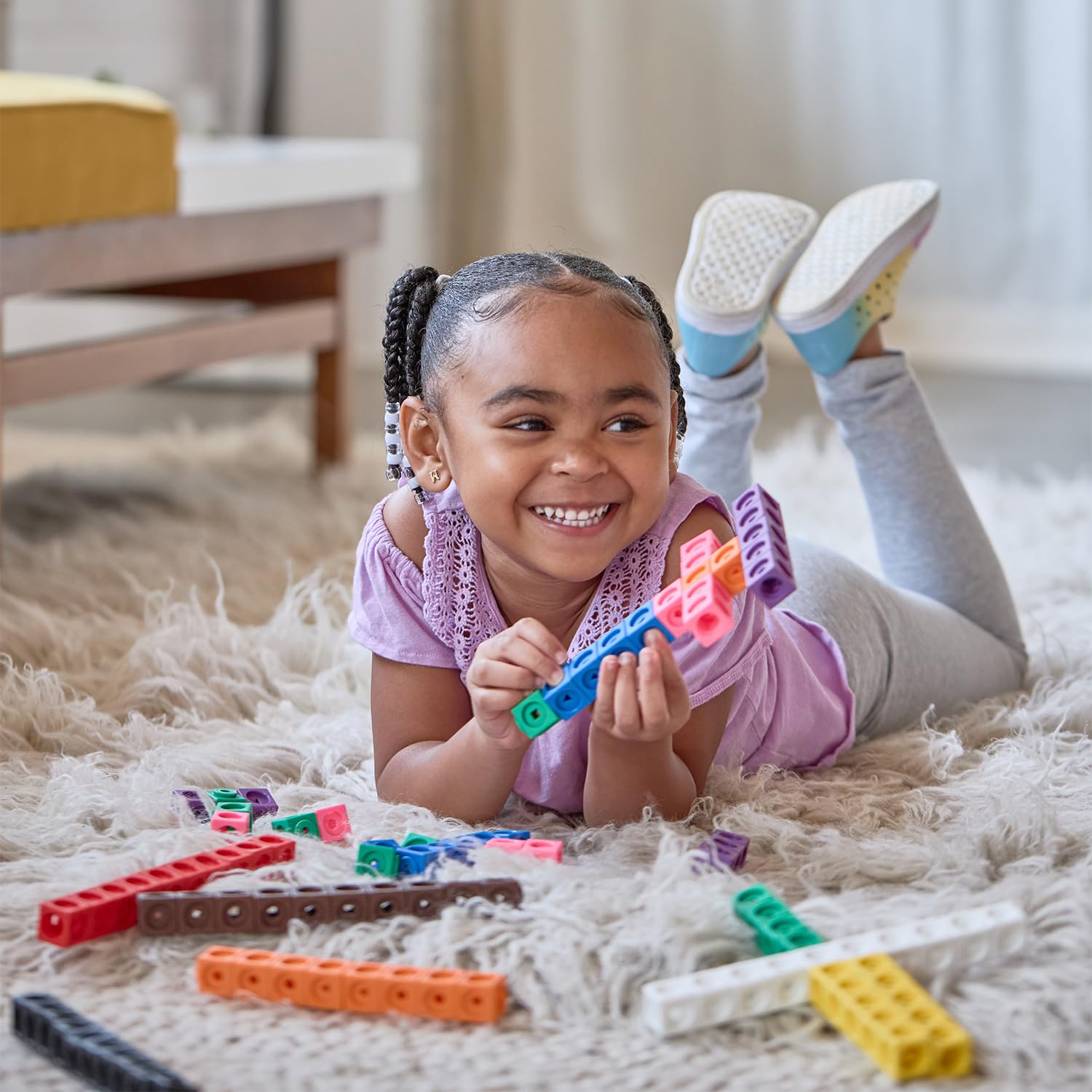 EDX Education Math Cubes - 100-Piece Linking Cube Set for Early Learning 12