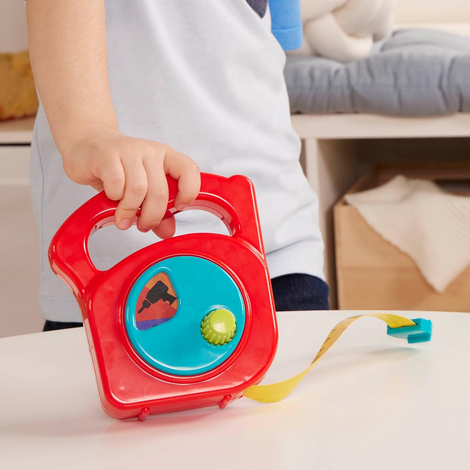Battat Big Tape Measure Toy - Working Reel & Easy-Hold Handle for Pretend Play - Ages 2+ 7