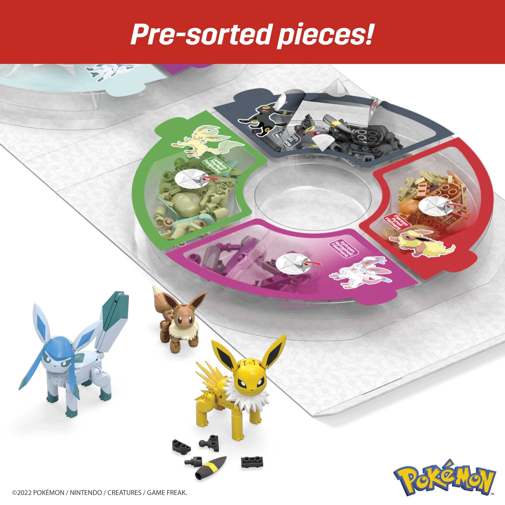 Mega Construx Pokémon Every Eevee Evolution! - Buildable Action Figures for Ages 6+ 9