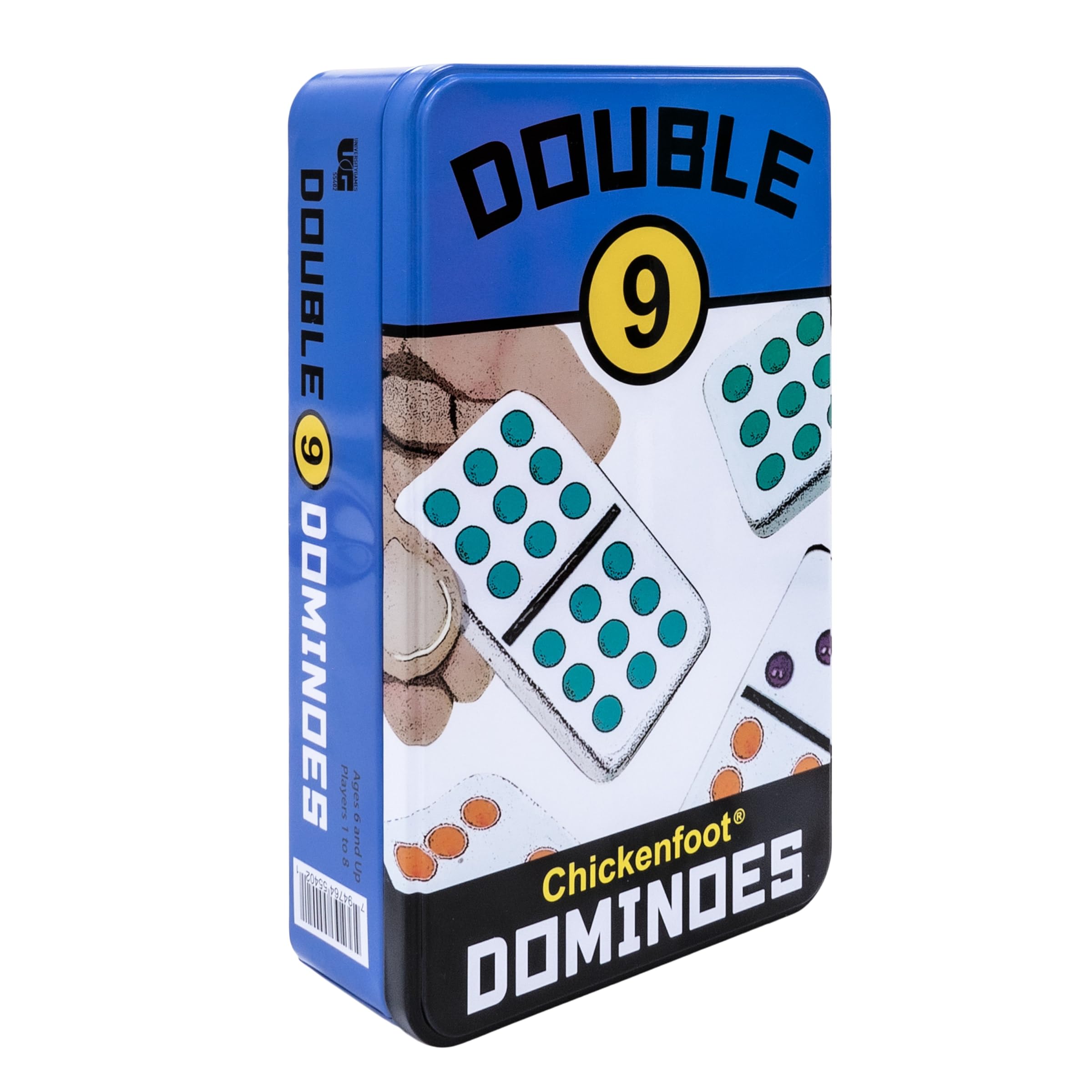 Front Porch Classics Double 9 Dominoes in a Tin