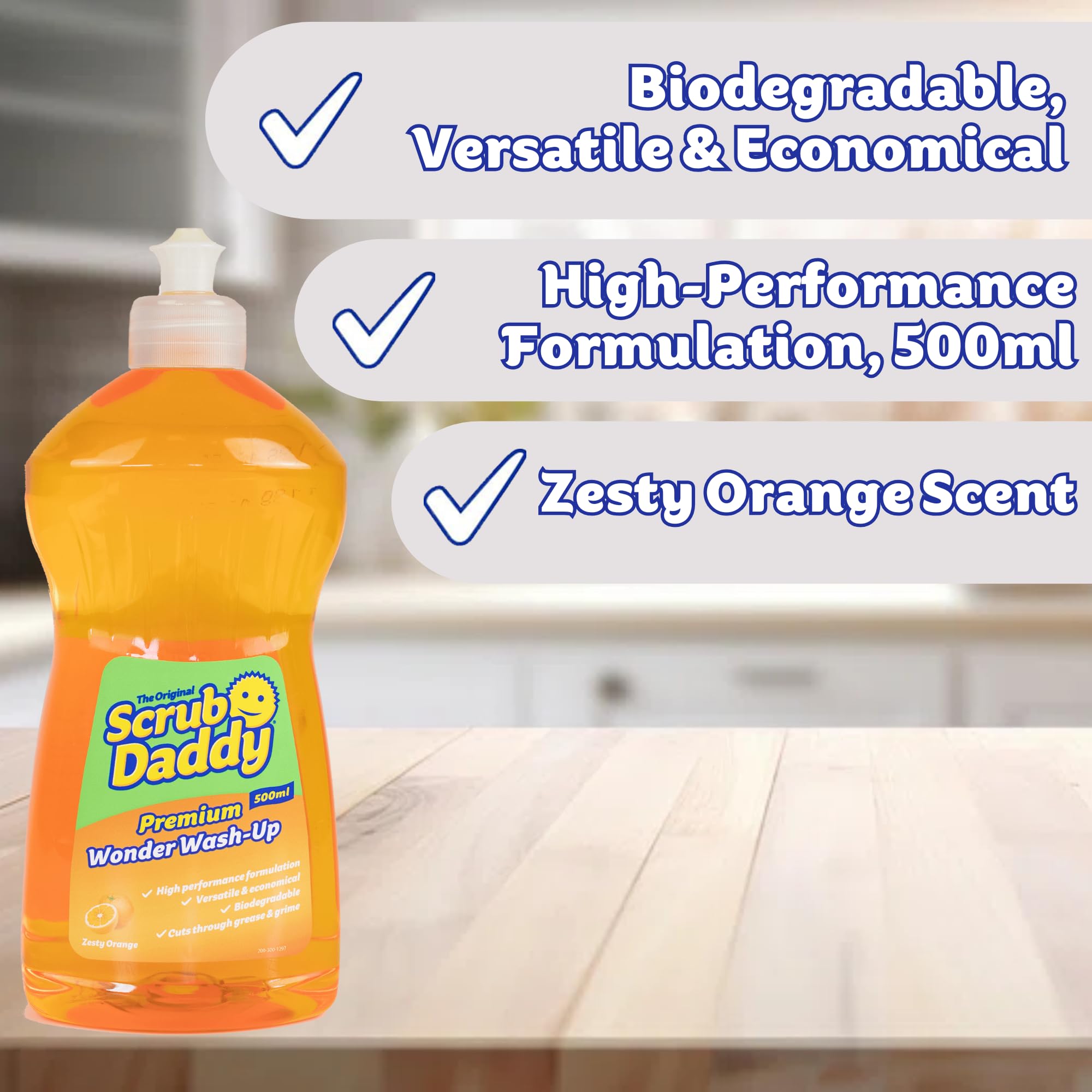 Scrub Daddy Wonder Wash-Up Combo - Dish Sponge Twin Pack with Wonder Wash-Up Liquid 5