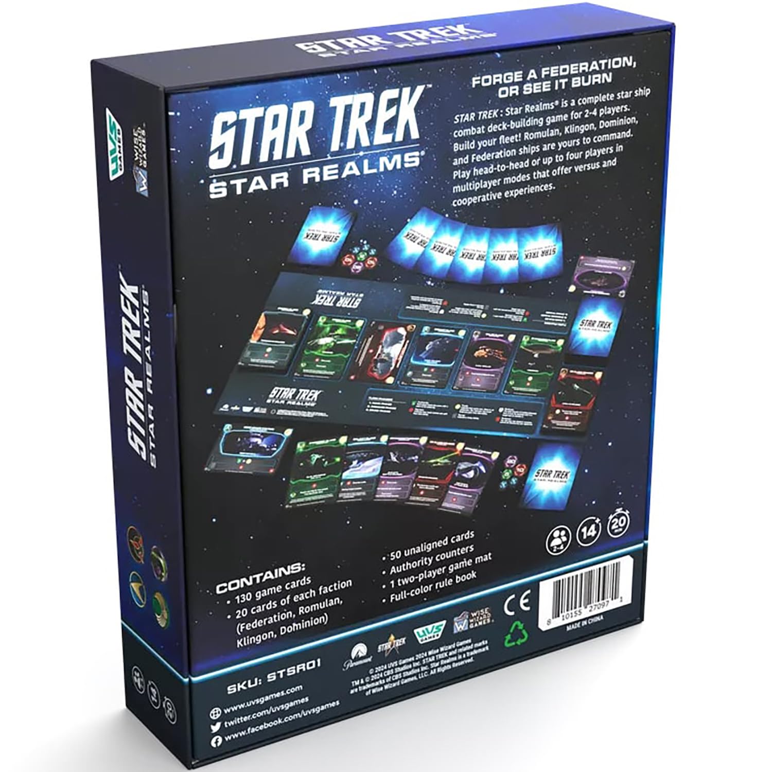 UVS Games Star Trek: Star Realms Core Set Deck Building Card Game | 2-4 Players | 30 Min Playtime