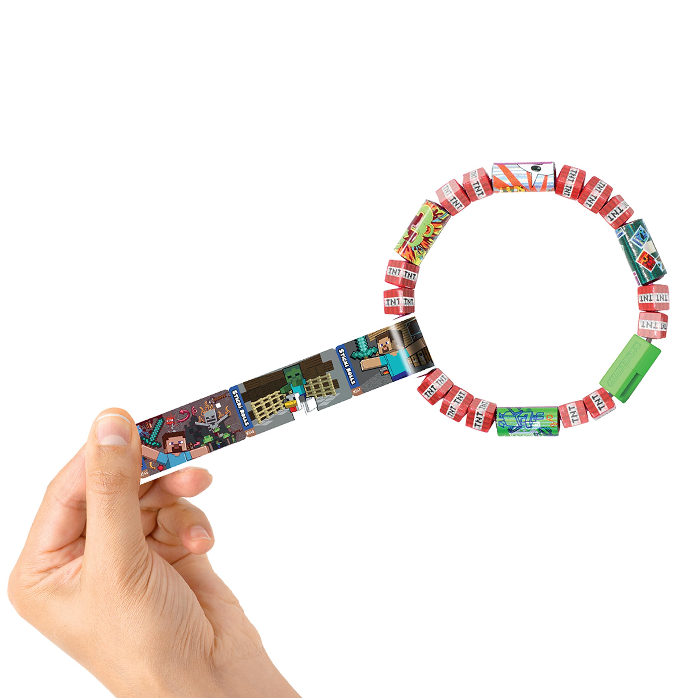 STICKI ROLLS Minecraft Mystery Capsule - Collectible Holographic Foil Stickers | Ages 4+ 7