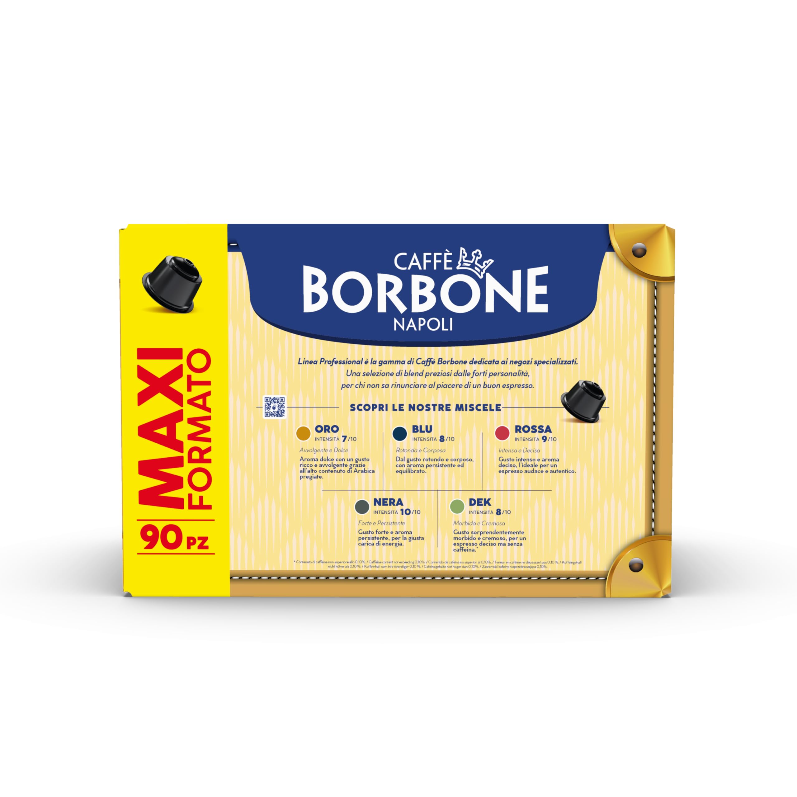 CAFFÈ BORBONE Blue Blend Coffee Capsules - Dolce Gusto Compatible | 90 Count | Intensity 8 4