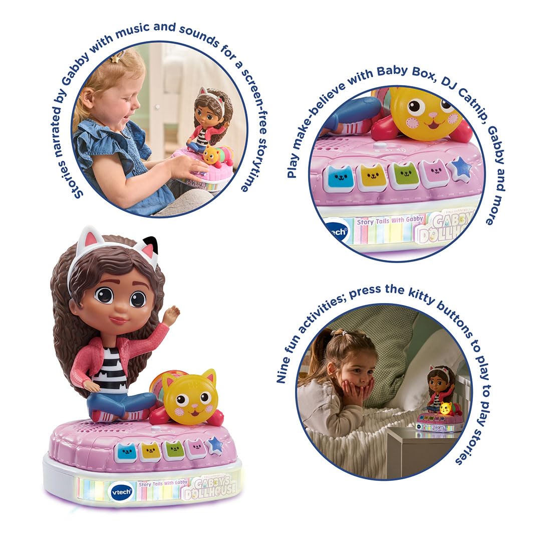 VTech Gabby's Dollhouse Story Tails with Gabby - Interactive Storyteller Toy for Ages 3+ 7
