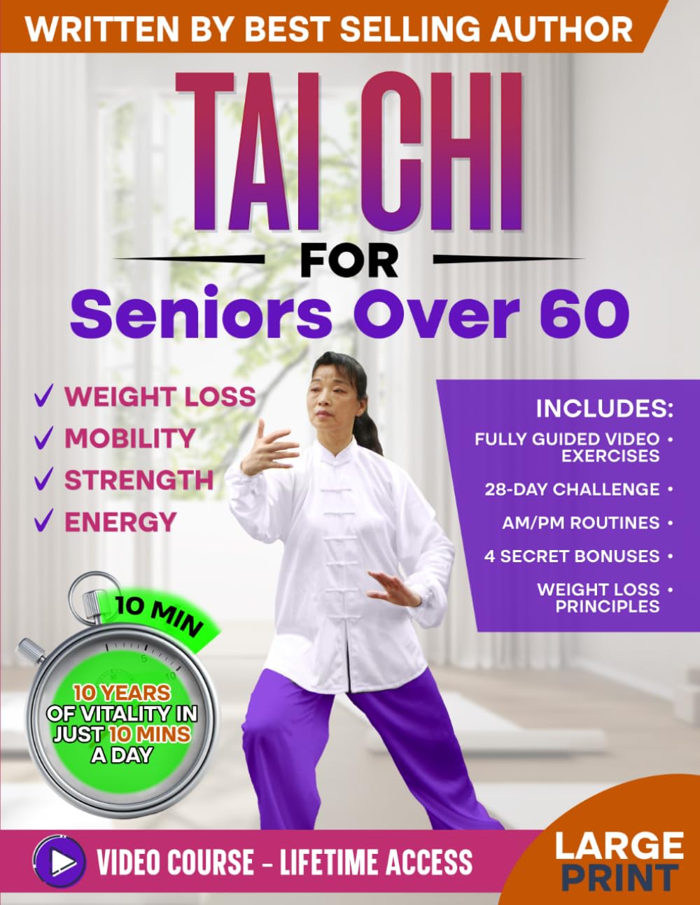 Tai Chi for Seniors over 60: Complete Guide to Feel & Look 10 Years Younger | Paperback