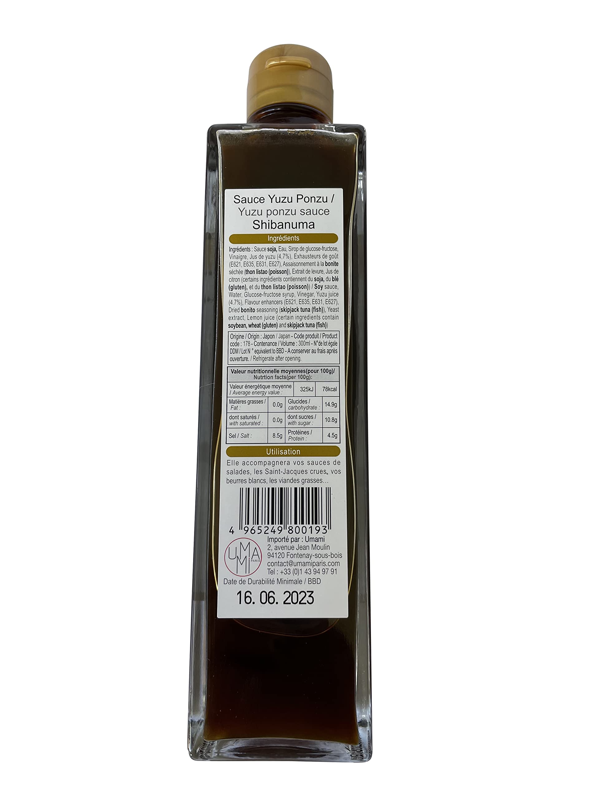 Shibanuma - Yuzu Katsuo Ponzu Sojasauce (300ml) 4