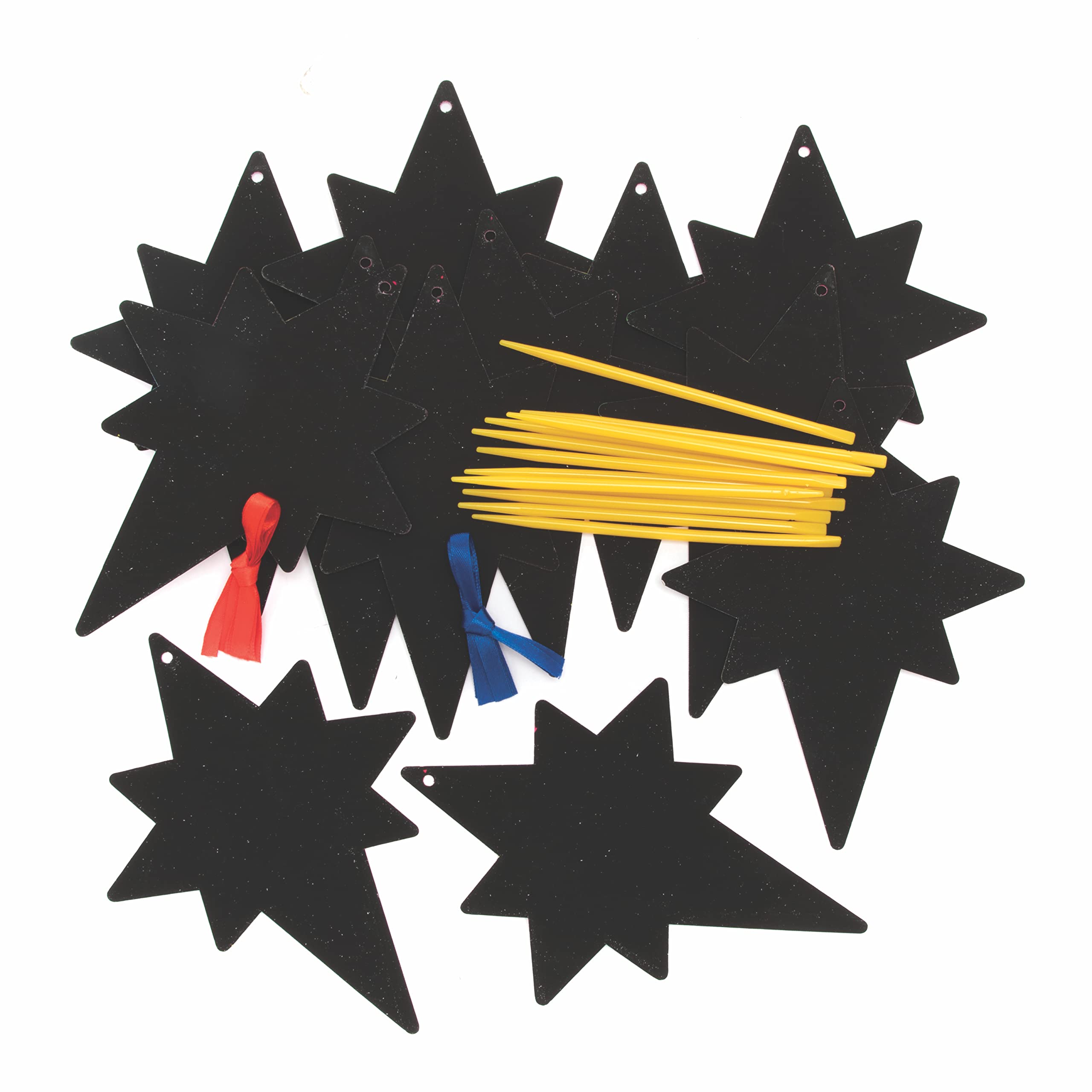 Baker Ross Nativity Star Scratch Art Decorations Pack of 12 - Christmas Craft for Kids 7