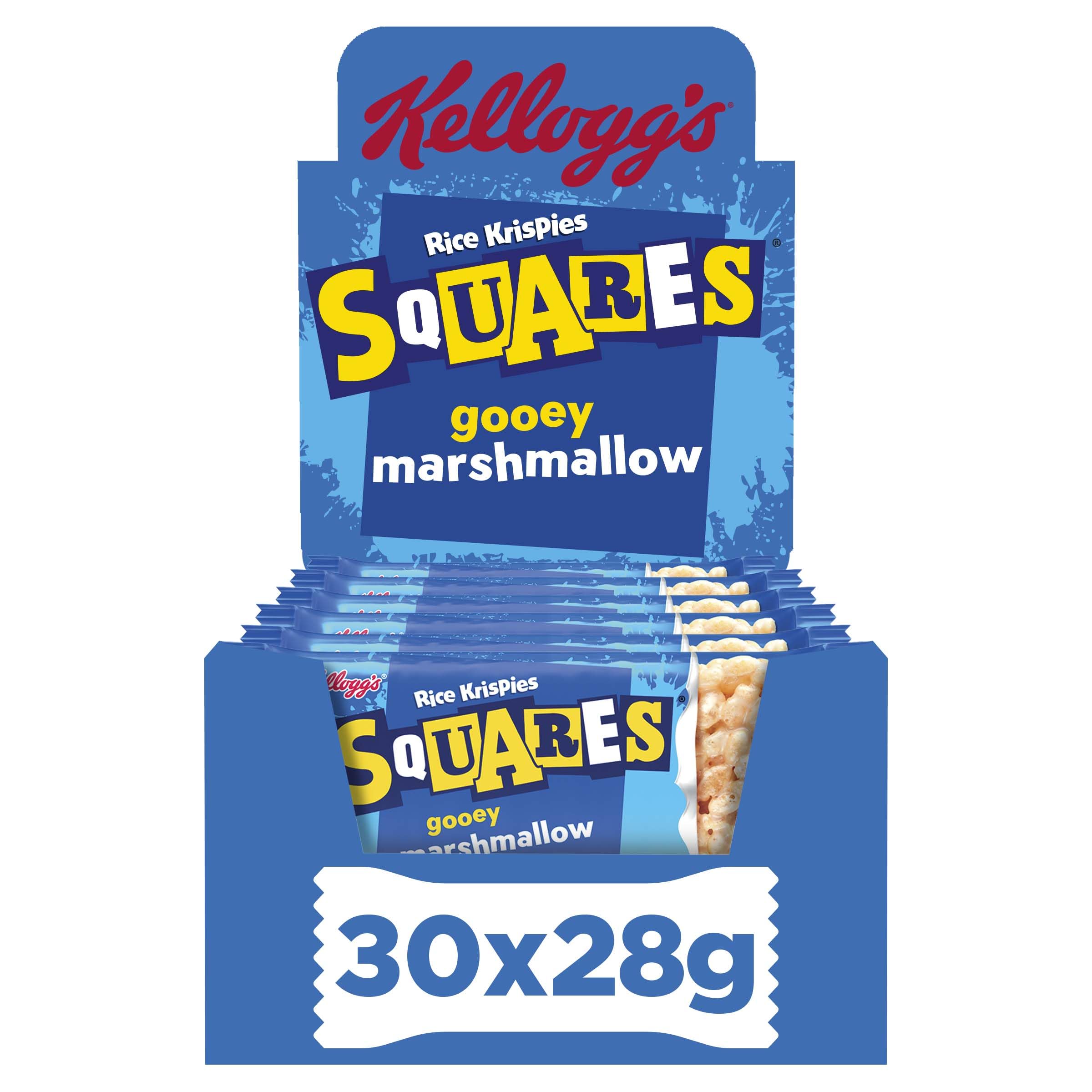 Rice Krispies Squares Marshmallow Cereal Bars - 30 Count Pack | 28g Each