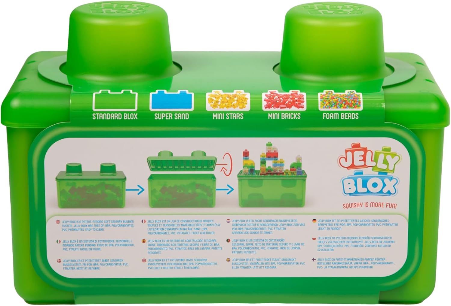 Jelly Blox Storage Case - Squishy Building Set for Toddlers 2+ 7