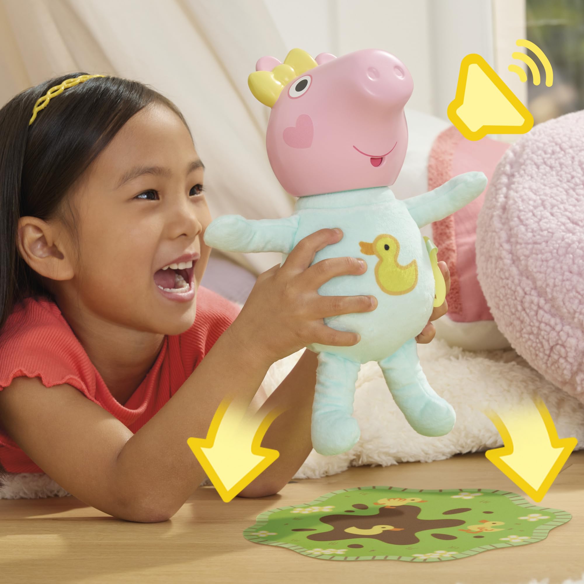 Peppa Pig Oinks and Snuggles Evie Interactive Baby Doll - 20+ Sound Effects, Ages 3+ 5