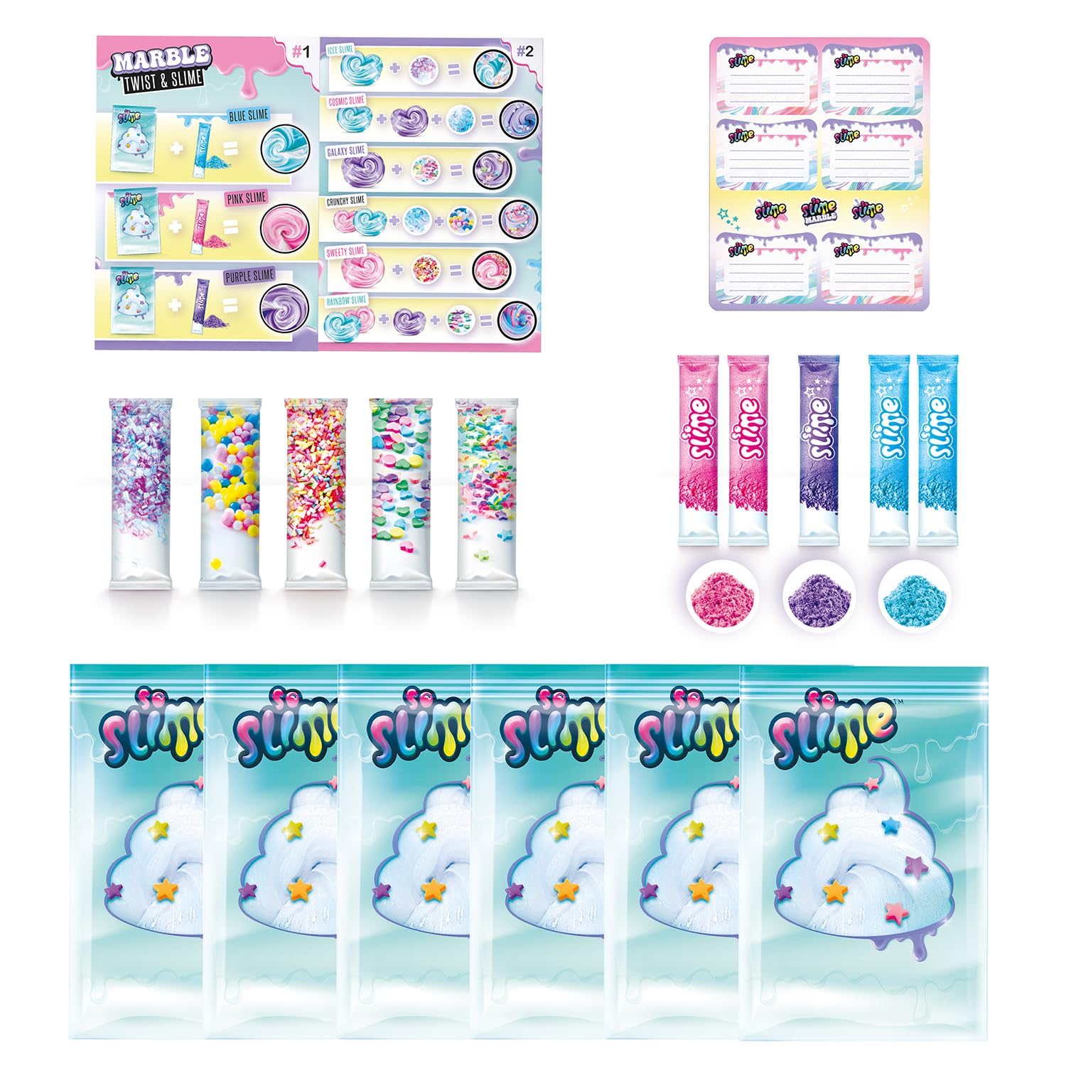 So Slime Twist and Slime Kit - Create Marbled Slime, Ages 6+ 4