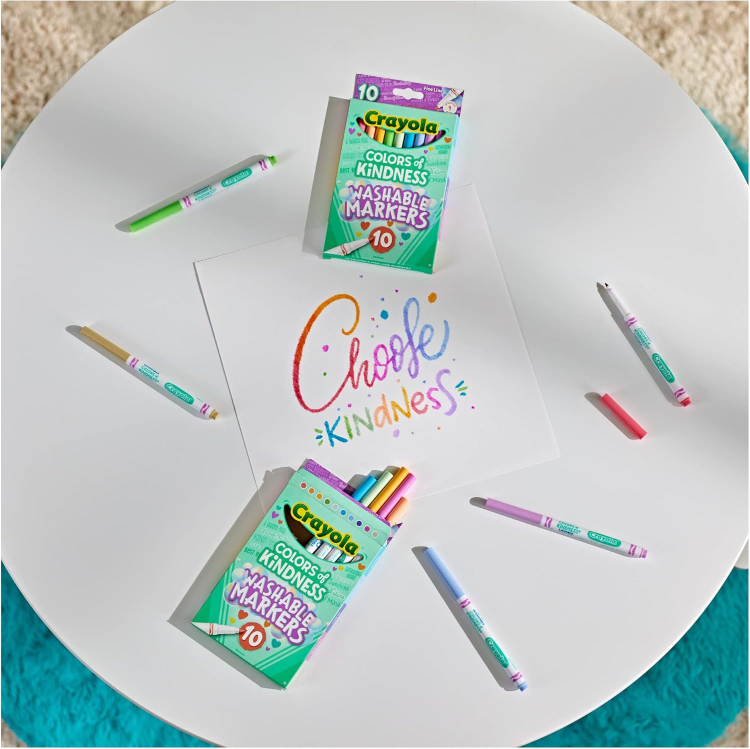 CRAYOLA Colours of Kindness Washable Fine Line Markers - Assorted Colors (58-7827)