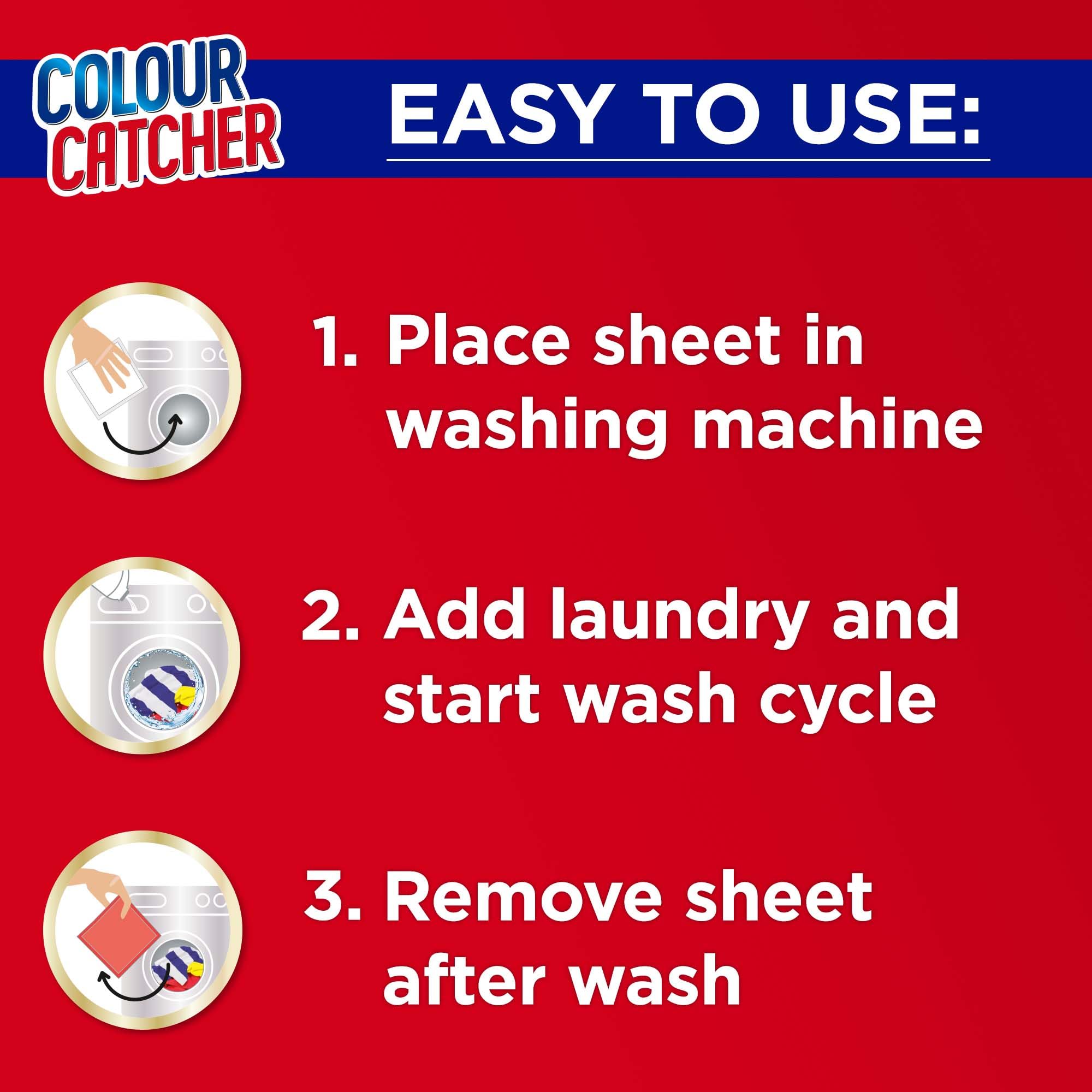 Dylon Colour Catcher Max Protect Laundry Sheets - Prevents Colour Run & Mixed Wash Protection 8