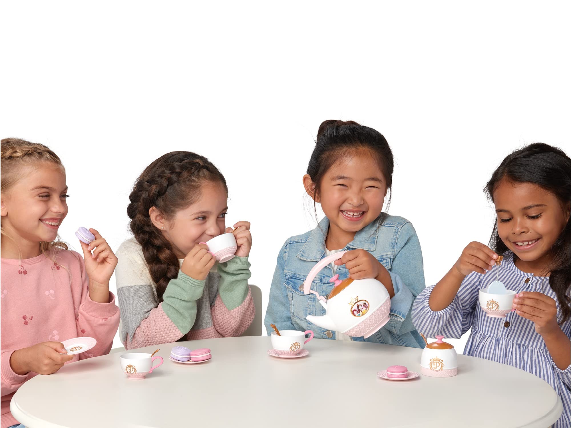 Disney Princess Style Collection 21-Piece Tea Set Playset for Girls Ages 3+ 14